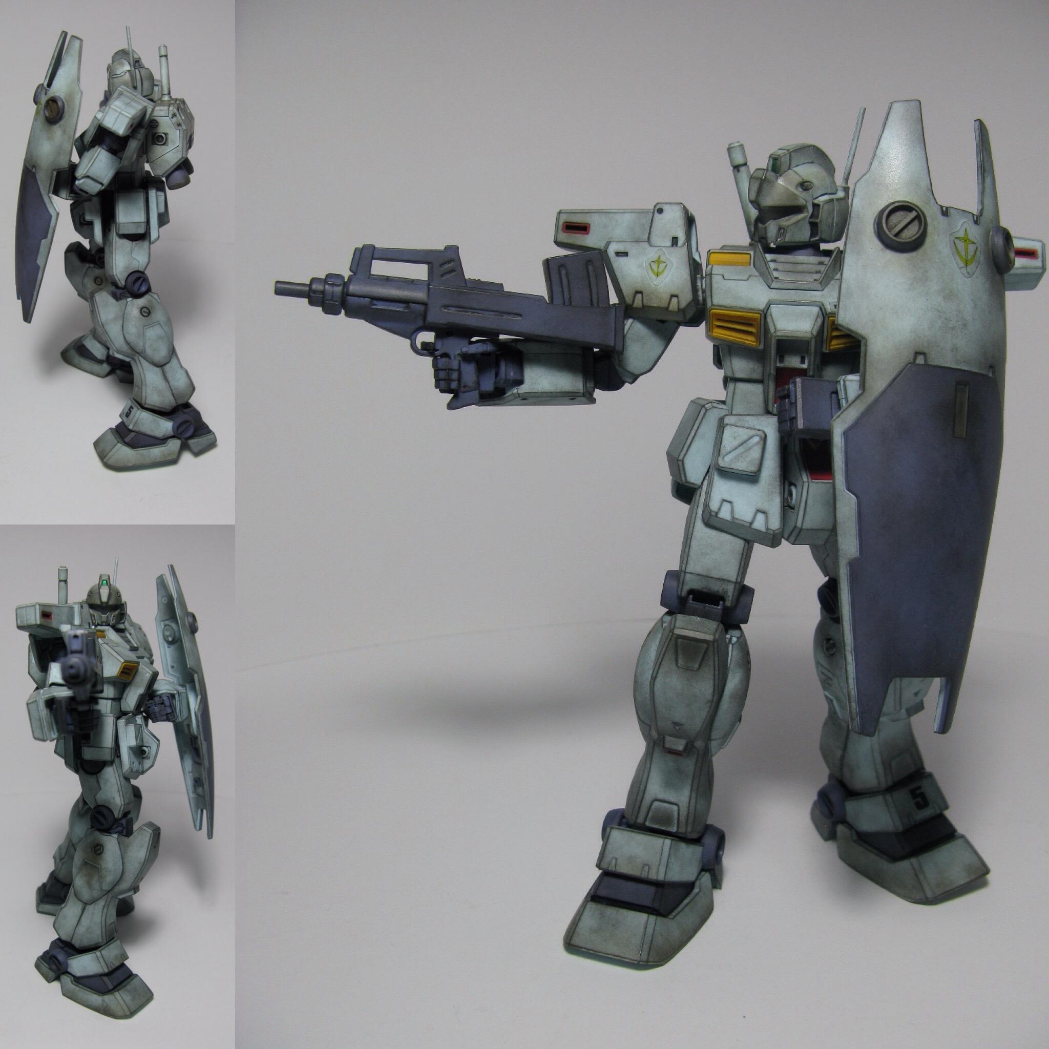MG RGM79N Panel line, painted details, weathering and top coat. r/Gunpla