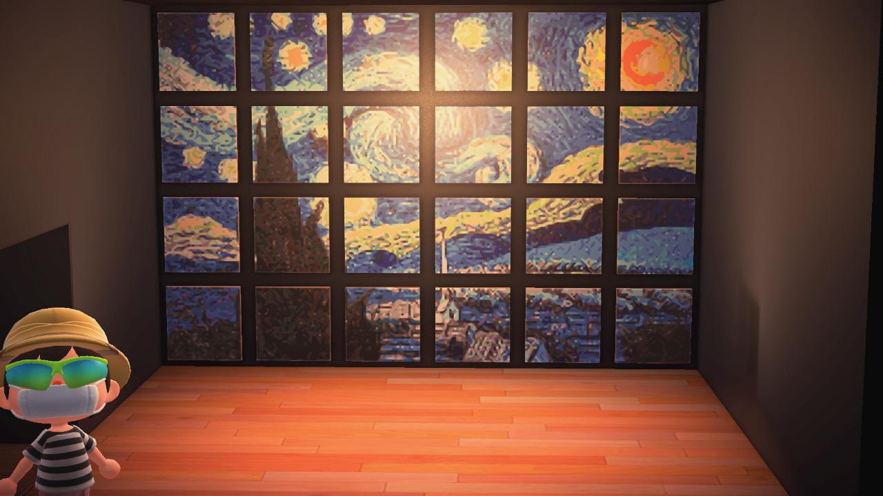 Here’s another one of my favorite on a full wall — The Starry Night r