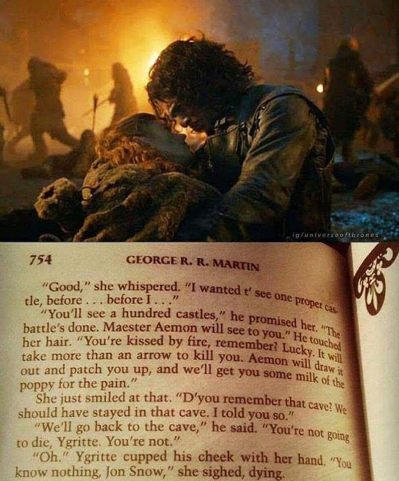 Remember when the show was a near perfect match for the book? Jon Snow