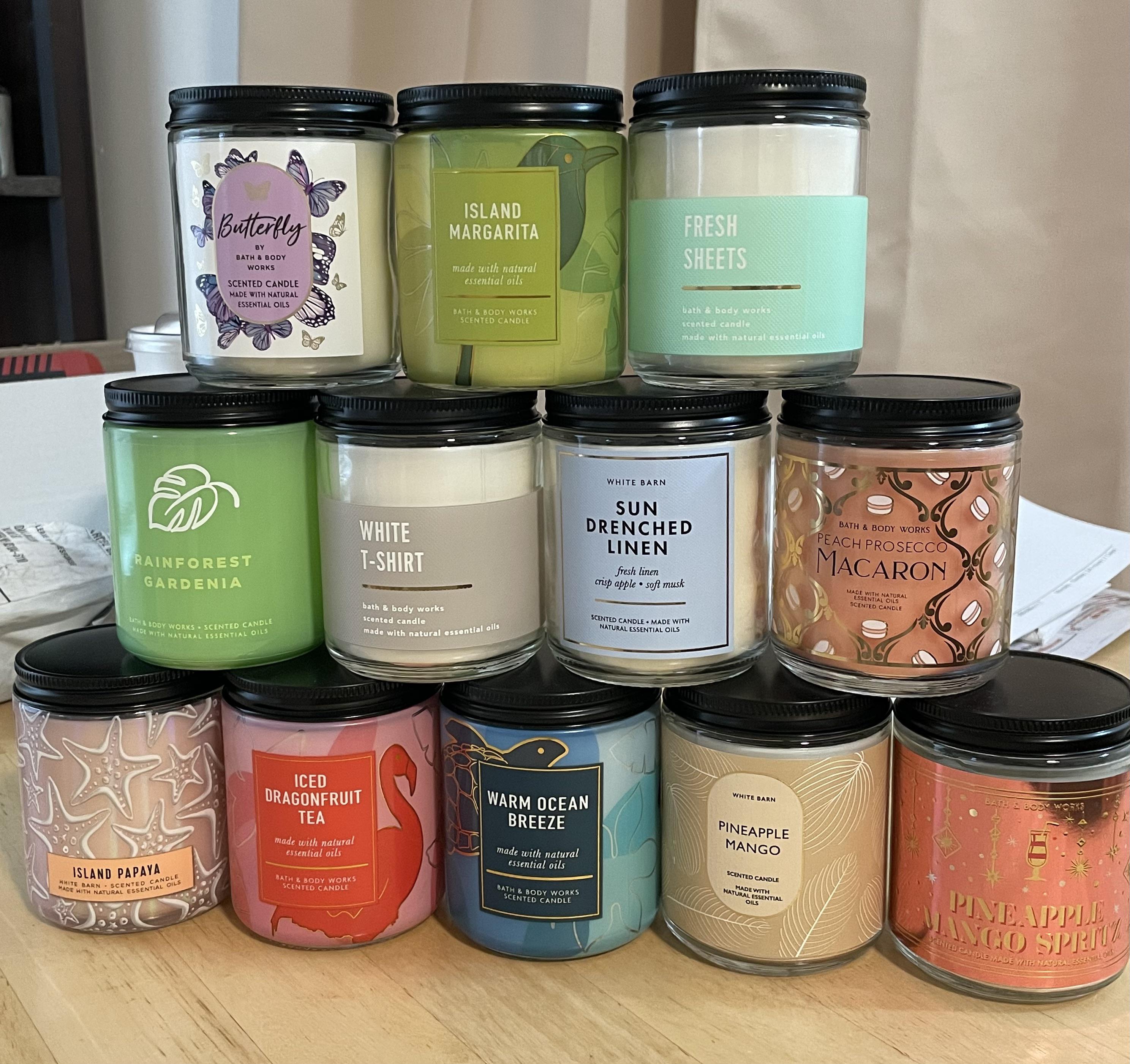 My single wick candle sale haul today 🤩 a kind lady gave me her 25 off