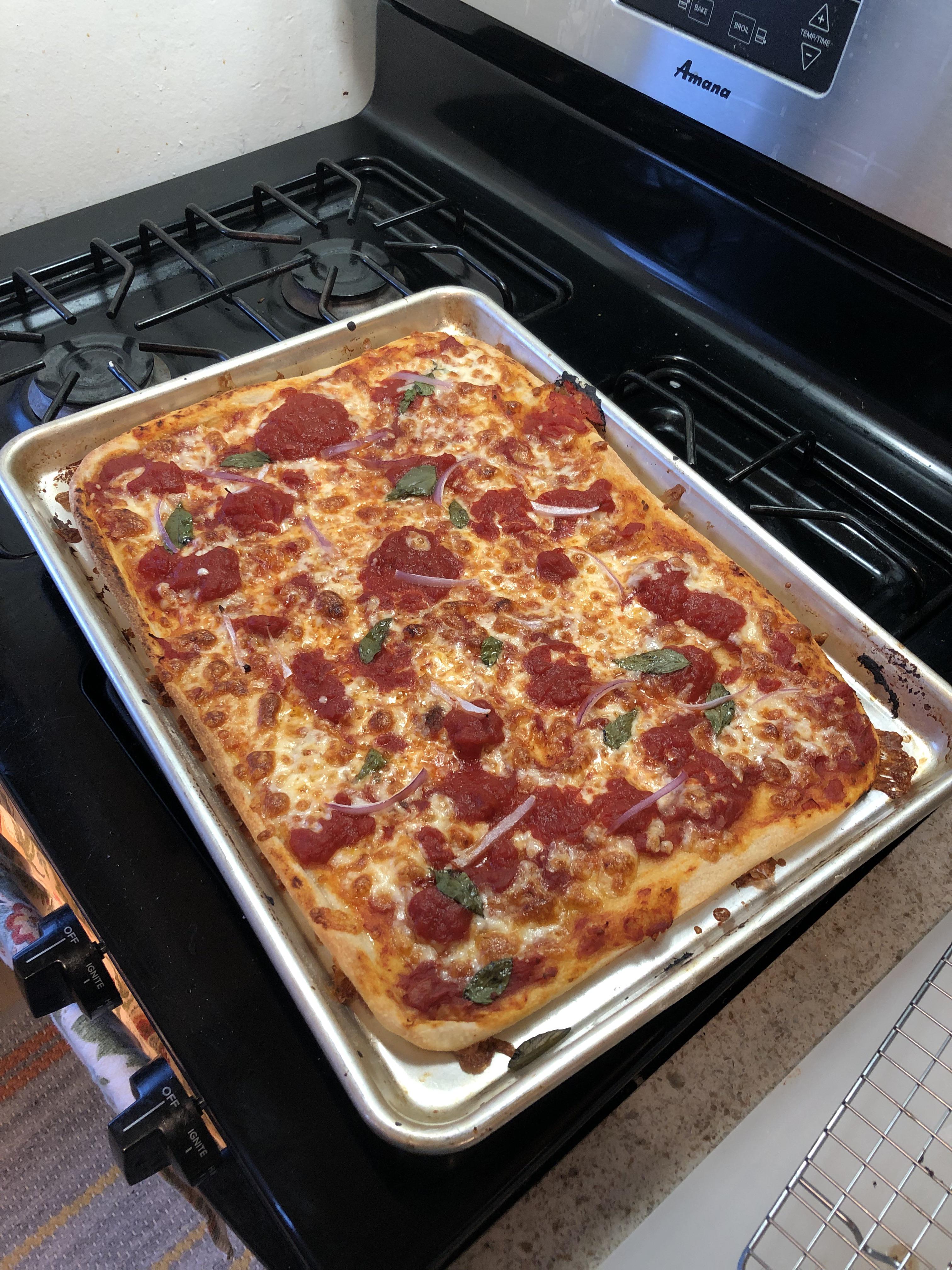Baking sheet pizza pie r/Pizza
