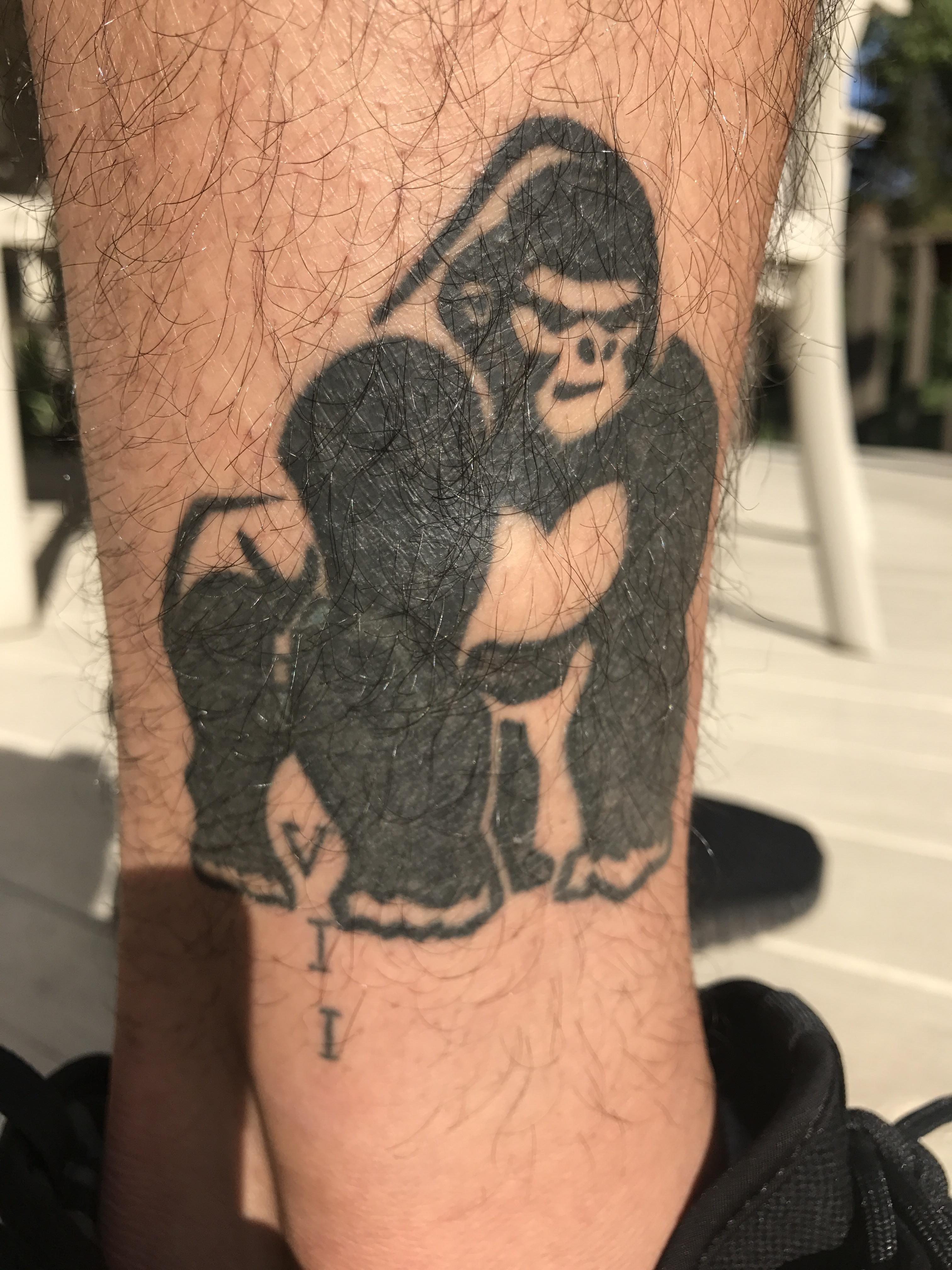This tattoo of Harambe my buddy got ATBGE
