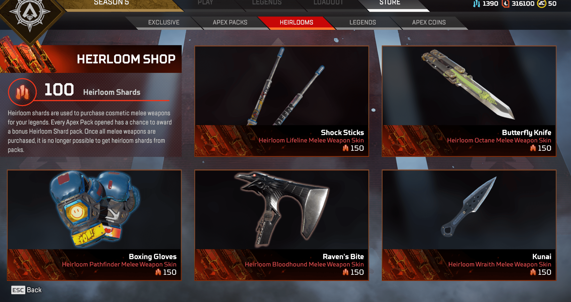 [2020] The most unluckiest Heirloom Apex pack Apex Legends Dev