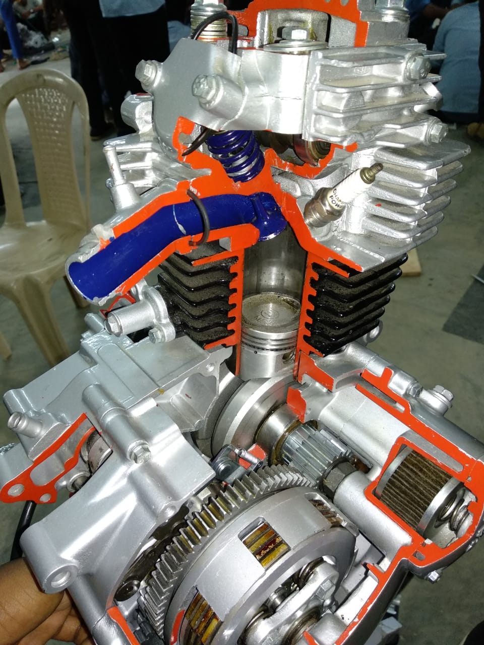 Sectioned TVS engine r/motorcycles