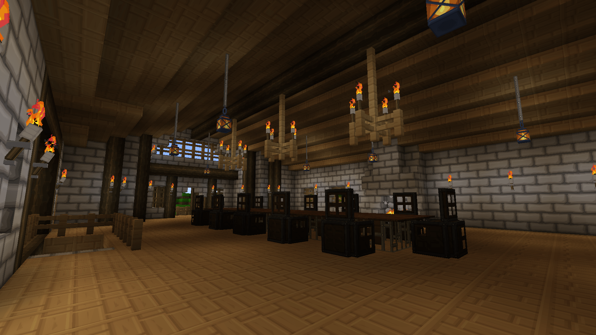 Minecraft Castle Dining Room