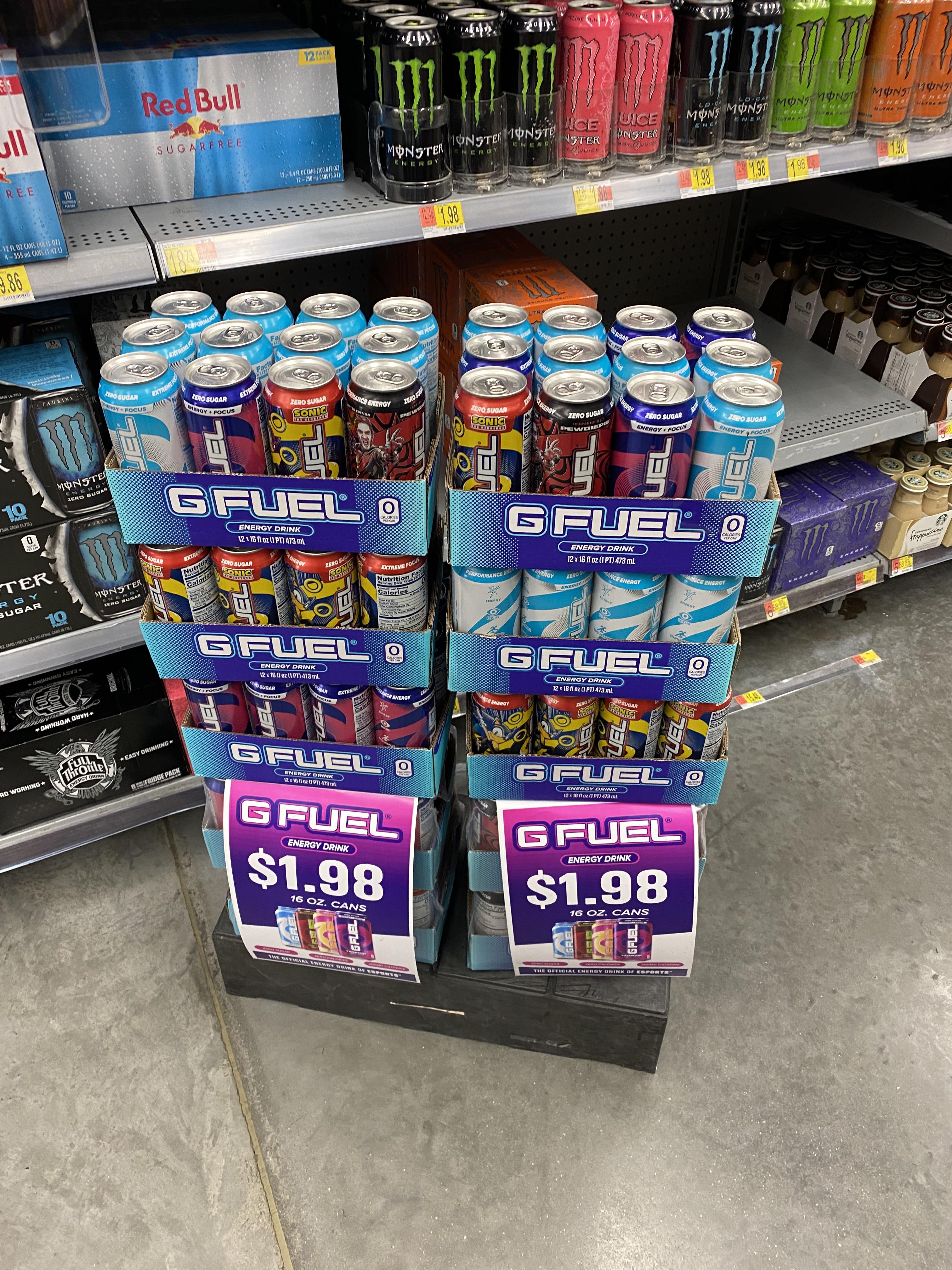 They sell gfuel at my Walmart now r/GFUEL