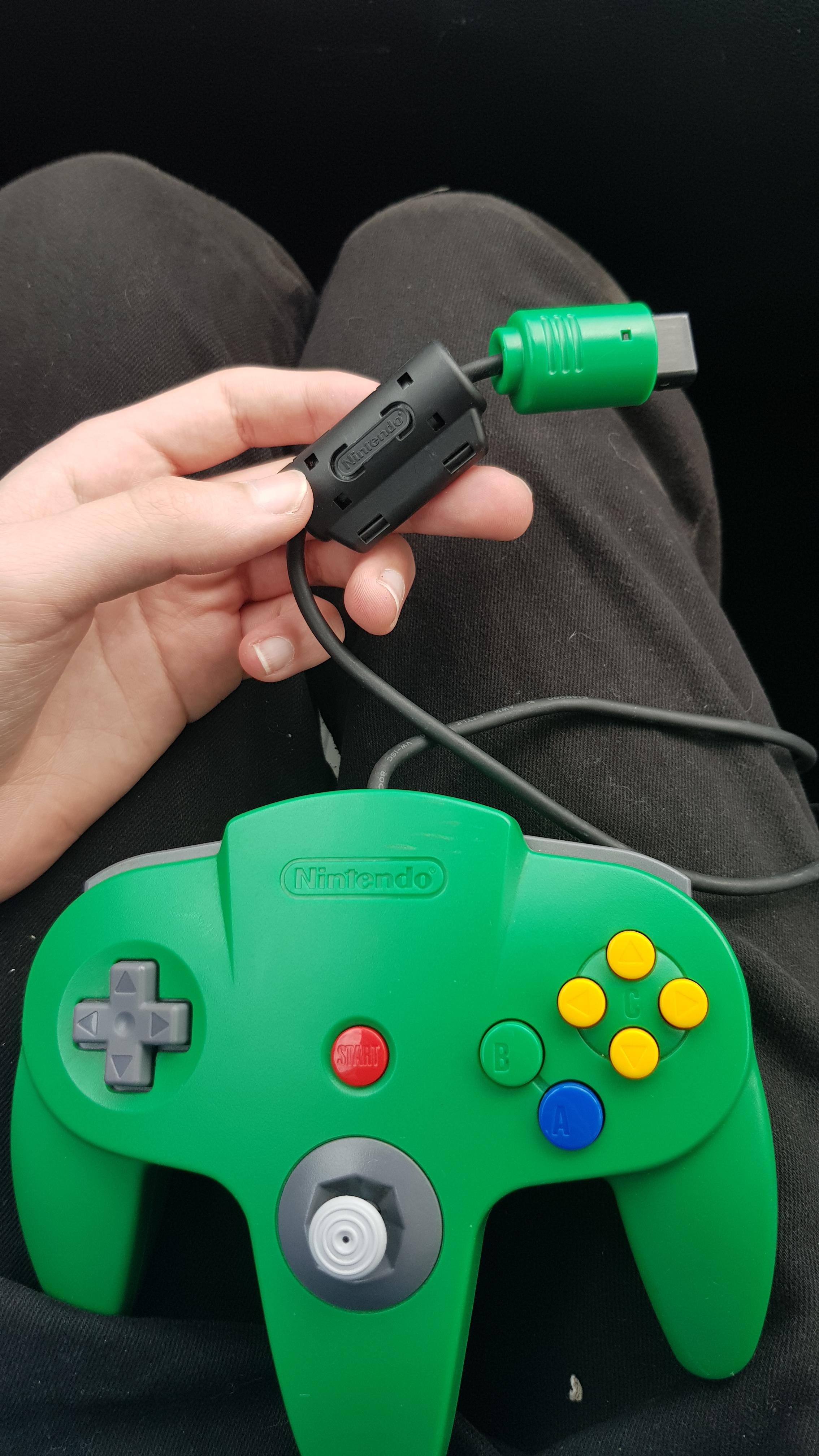 Just got an N64 controller off eBay and what the hell is this black