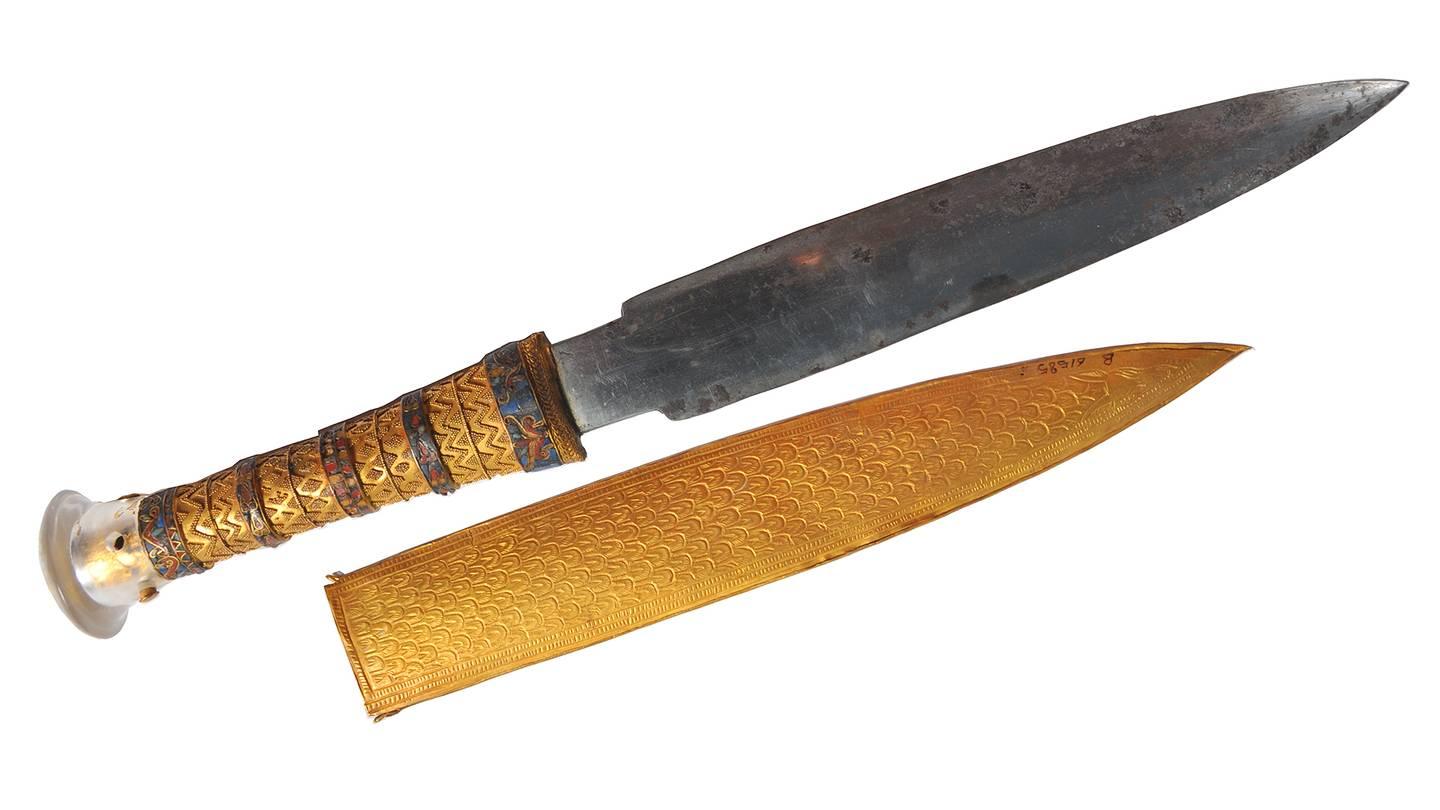 Tutankhamun's meteoric iron dagger, 14th c. BC. The dagger predates