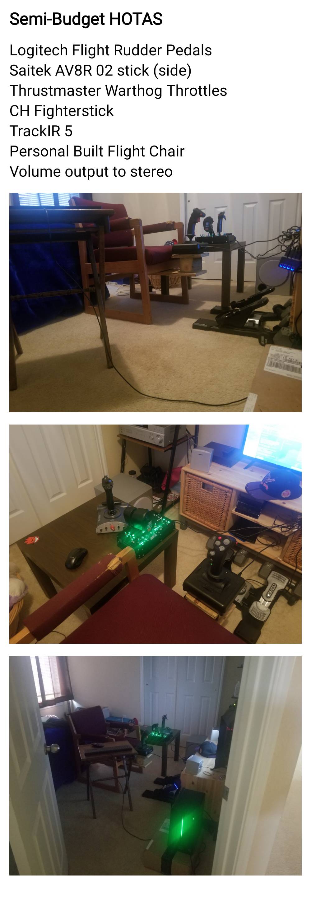 Simple, SemiBudget HOTAS r/hotas