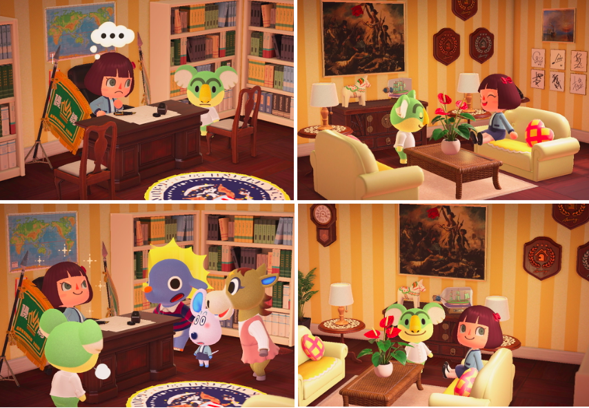 This koala named Lyman moved into my Animal Crossing island, so