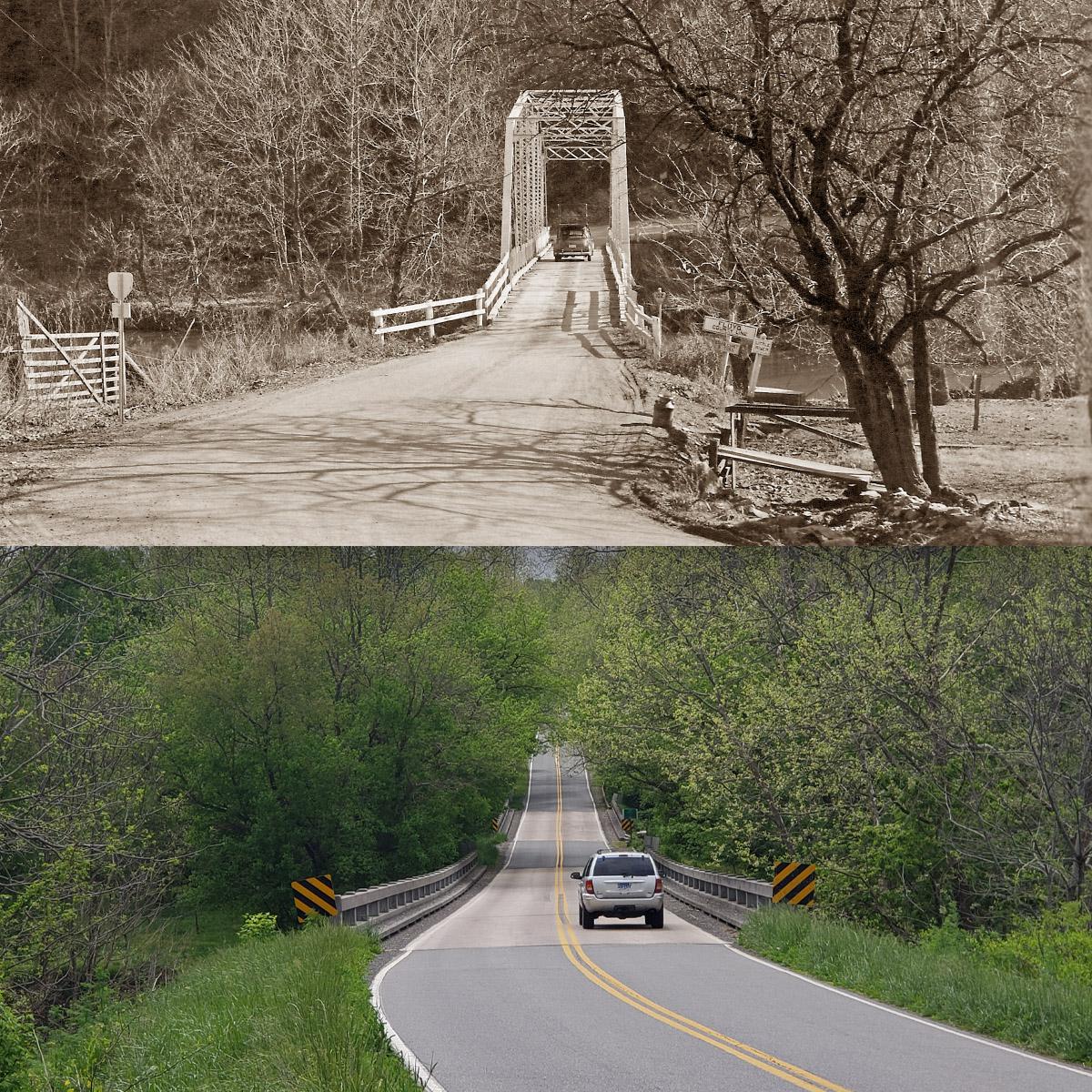 Then and Now Little River Bridge (MontgomeryFloyd County line in Virginia) r/Southwest_VA