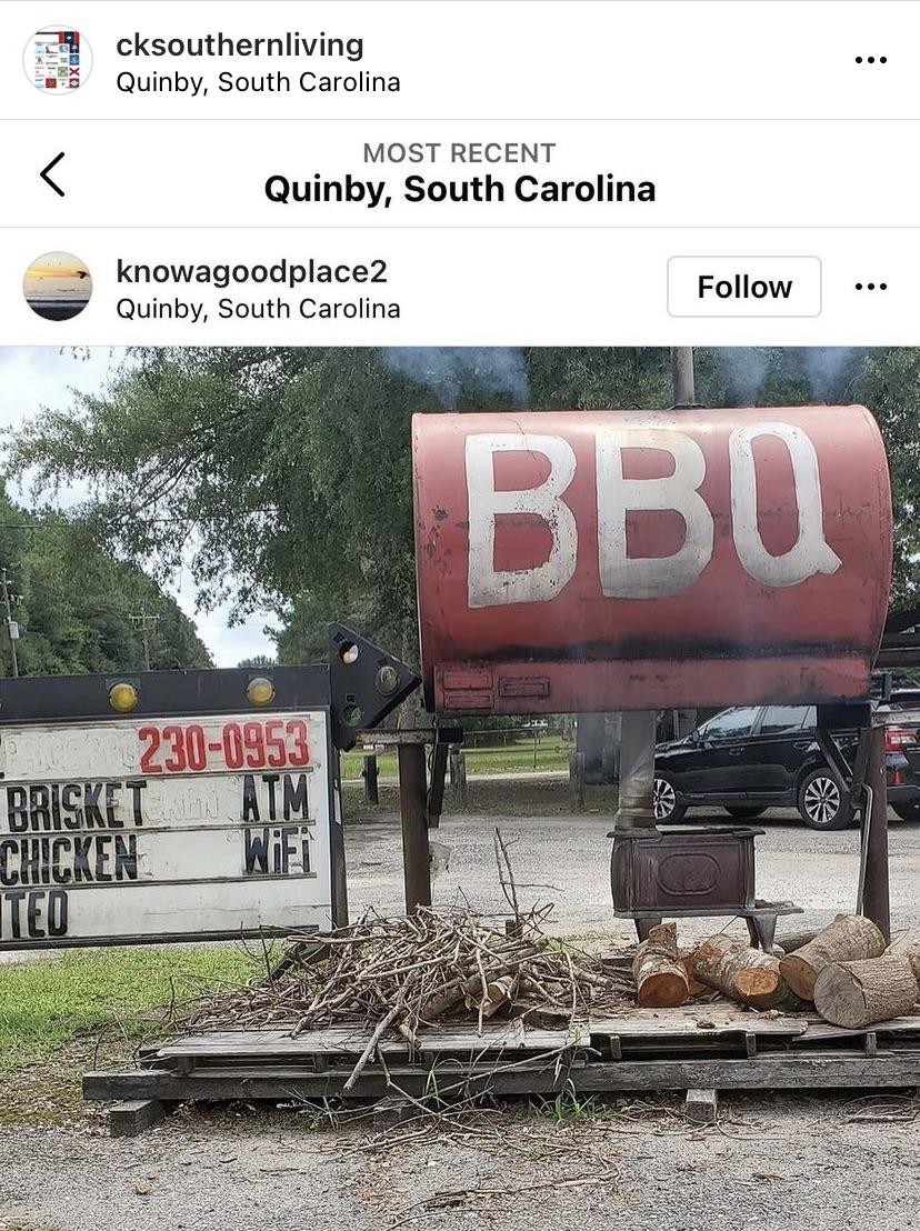 BBQ in Quinby, SC. r/southcarolina