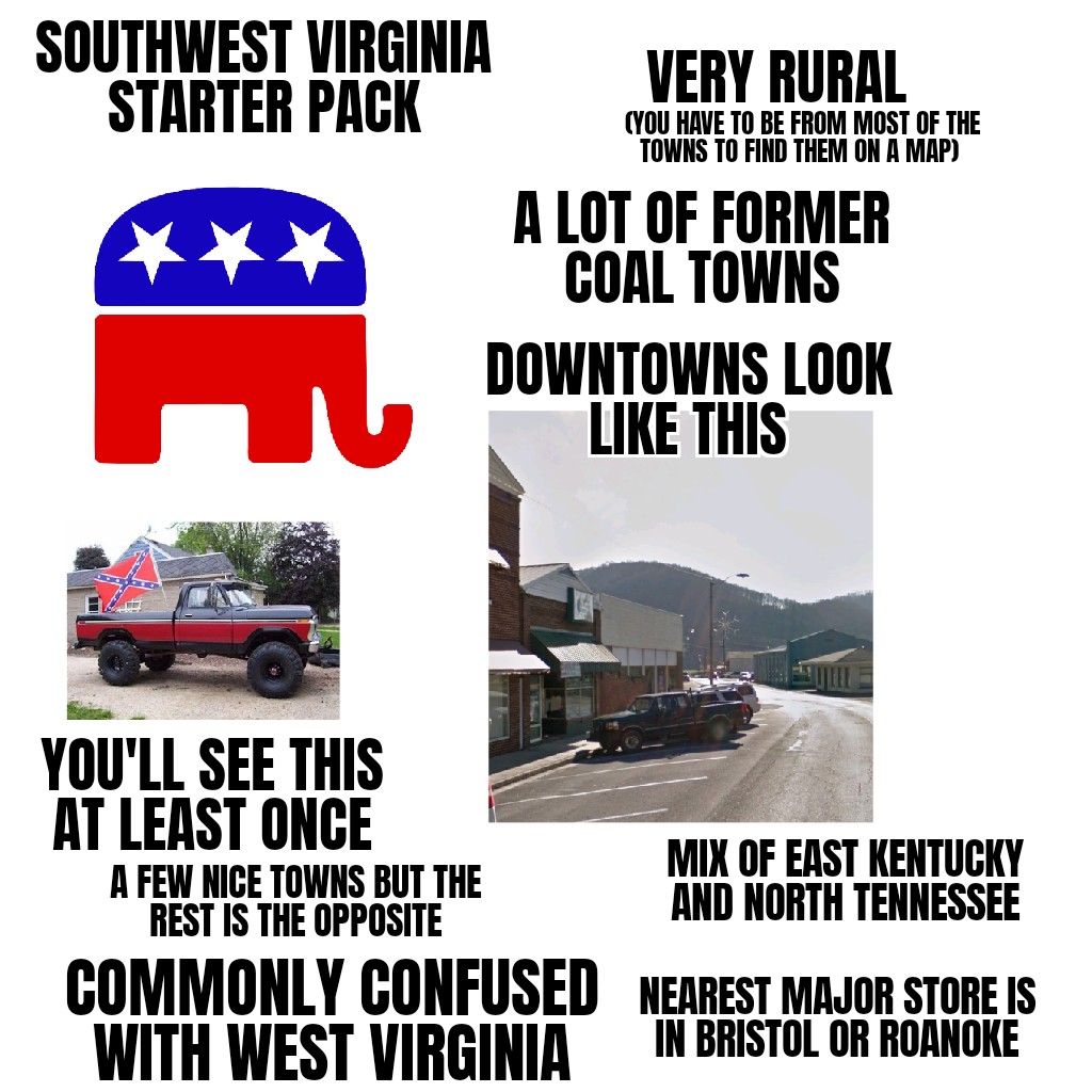 Southwest Virginia Starter Pack r/starterpacks