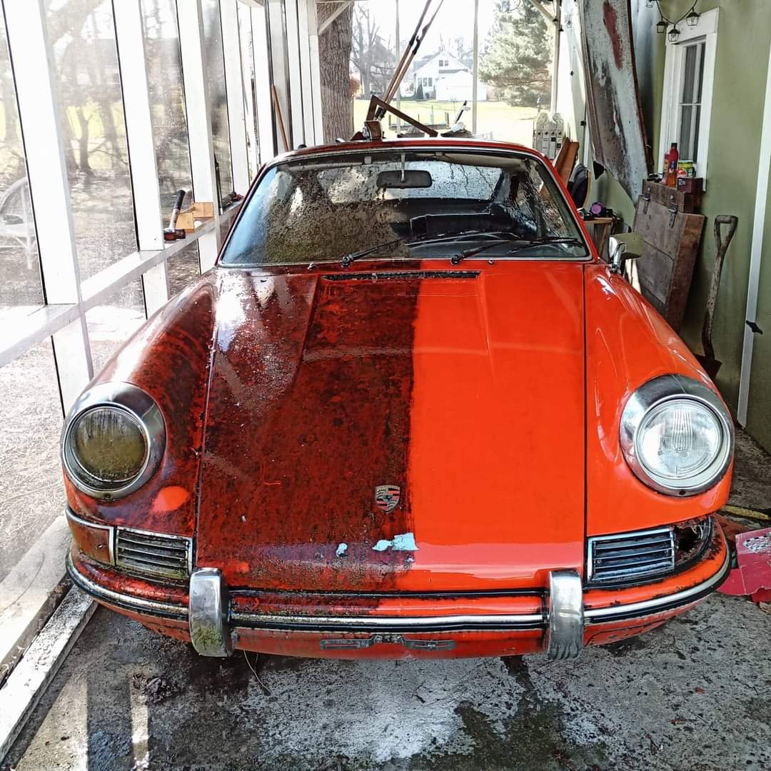 Wax on, wax off. Only 37 years since it's last wash! r/Porsche