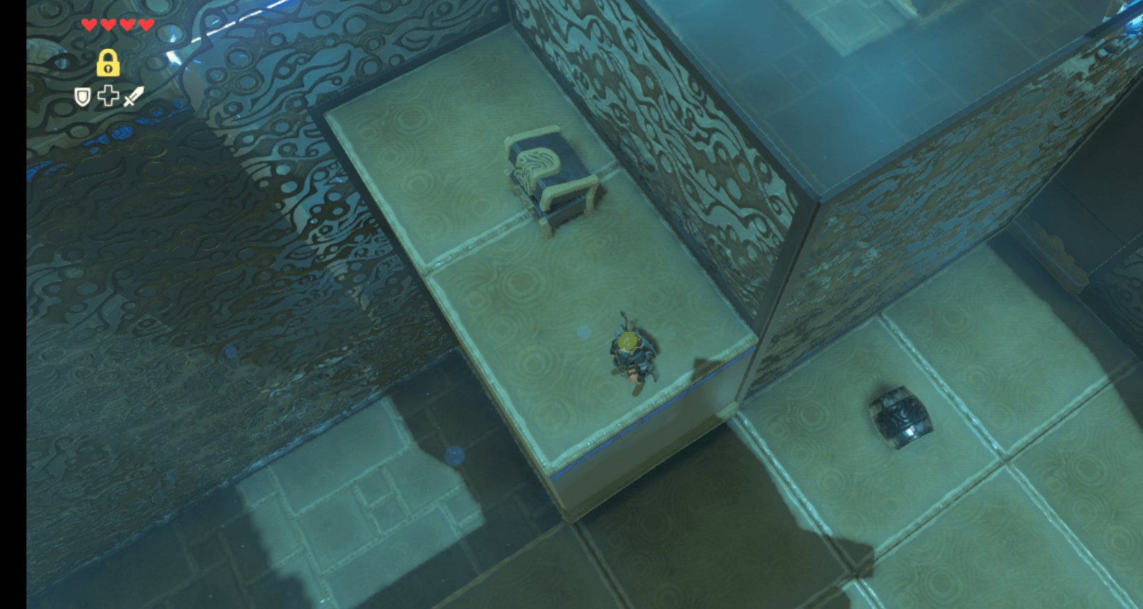 What Was the proper way of getting this chest in the sheh rata shrine