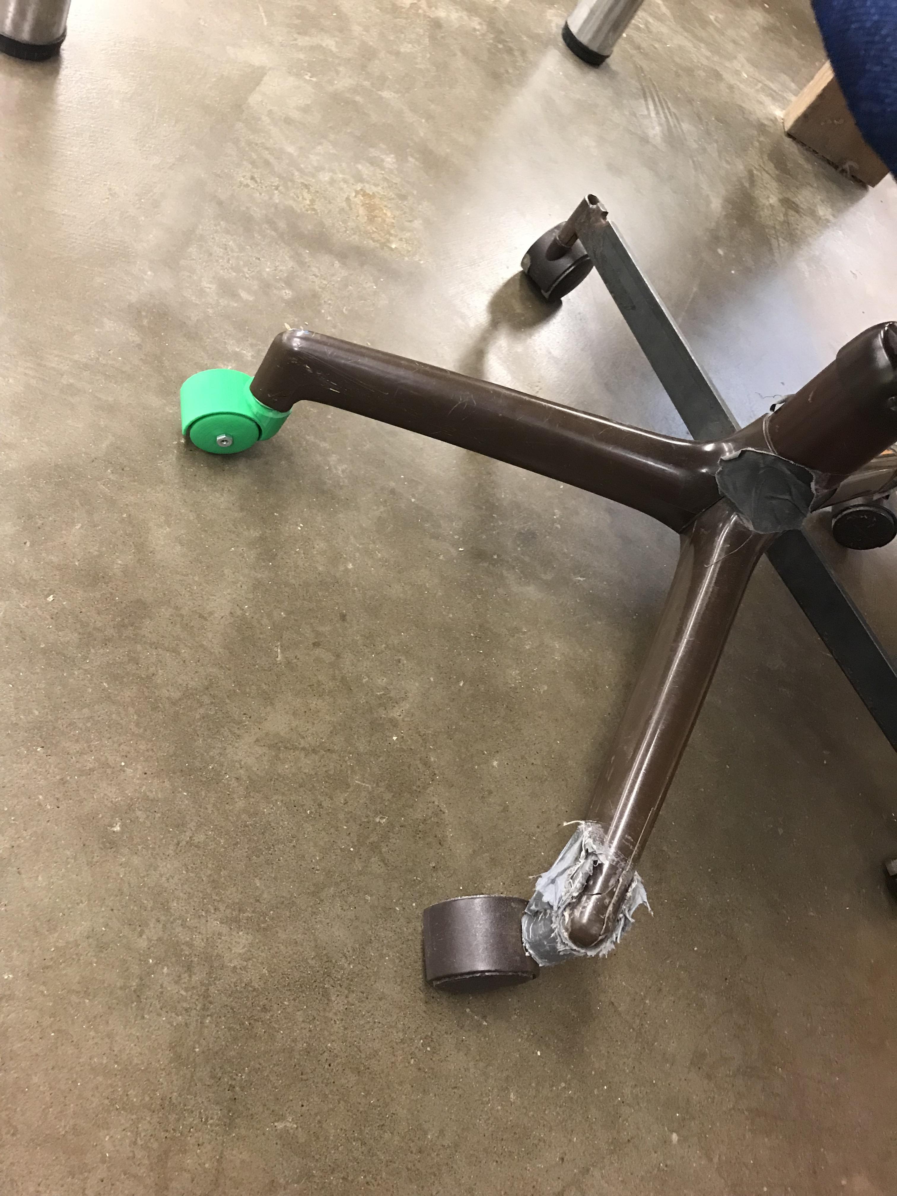 A student broke off a wheel on my chair today 3 hours later it’s as