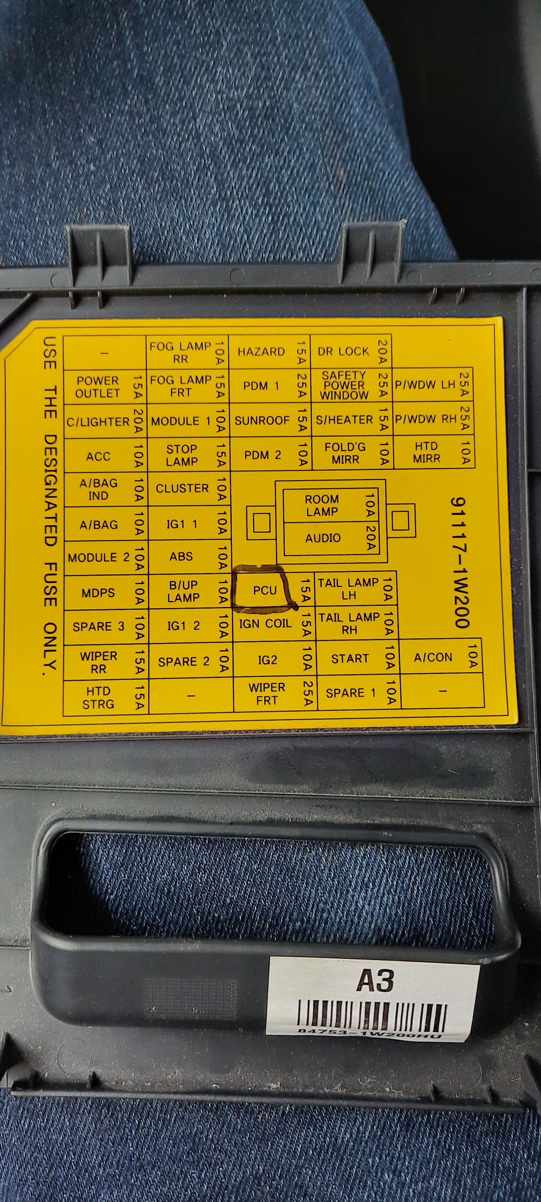 What does this fuse protect? I have never heard of a PCU before. (2013