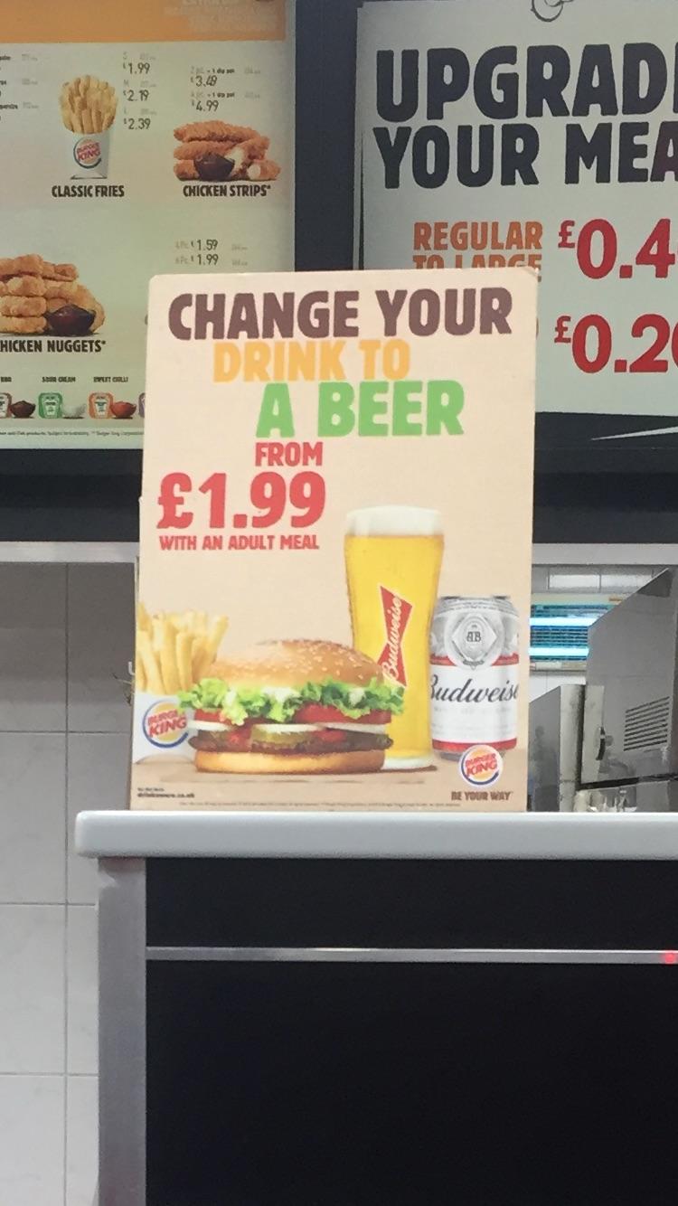 This Burger King serves beer r/mildlyinteresting