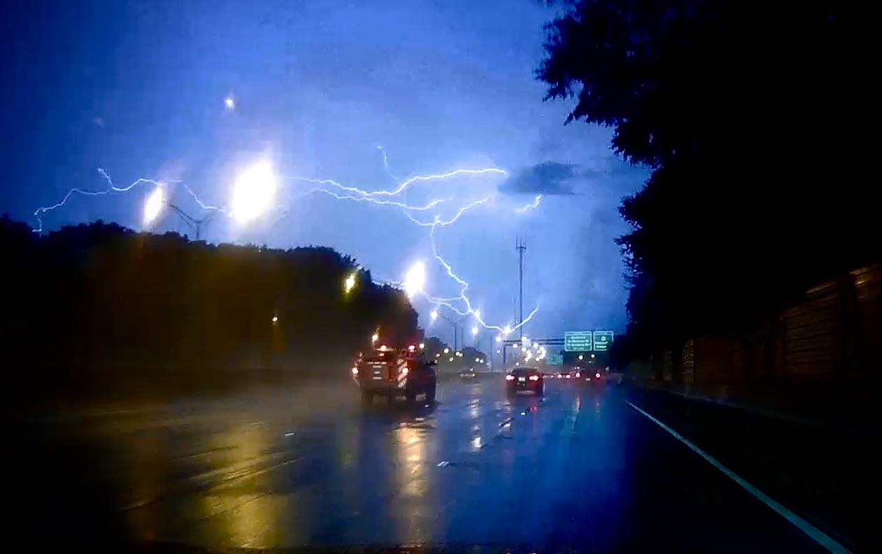 Lightning from tonight’s storm Atlanta
