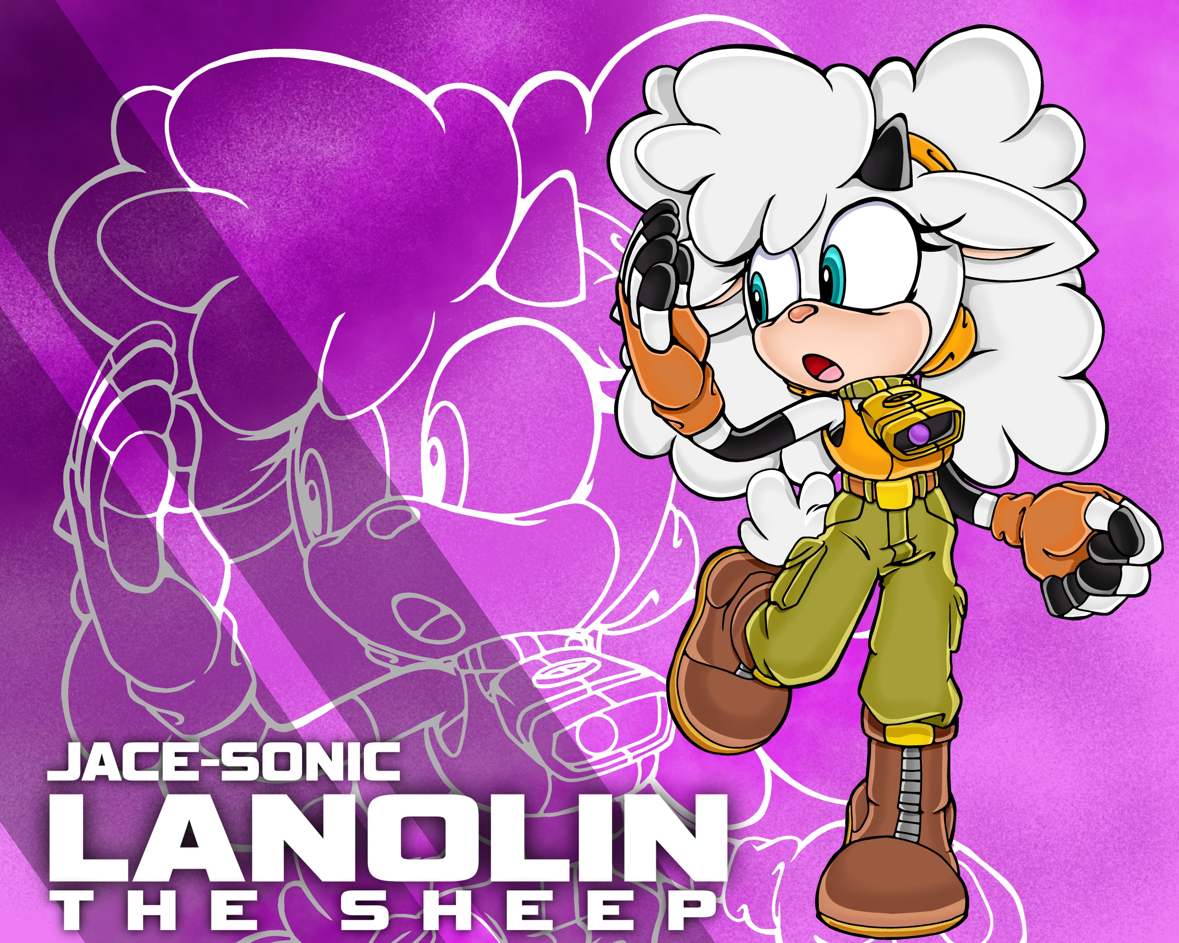 LANOLIN THE SHEEP IN SONIC'S ARTWORKS (2000's)/ YUJI UEKAWA ART STYLE