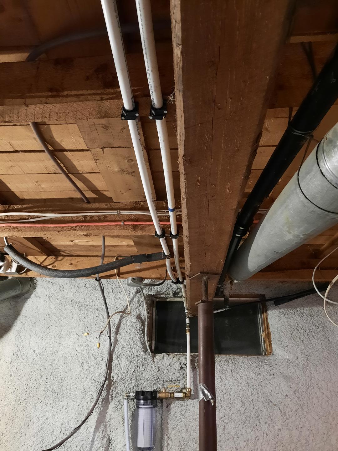 Should I put pipe insulation on these 3/4 pex water pipes? Does it help