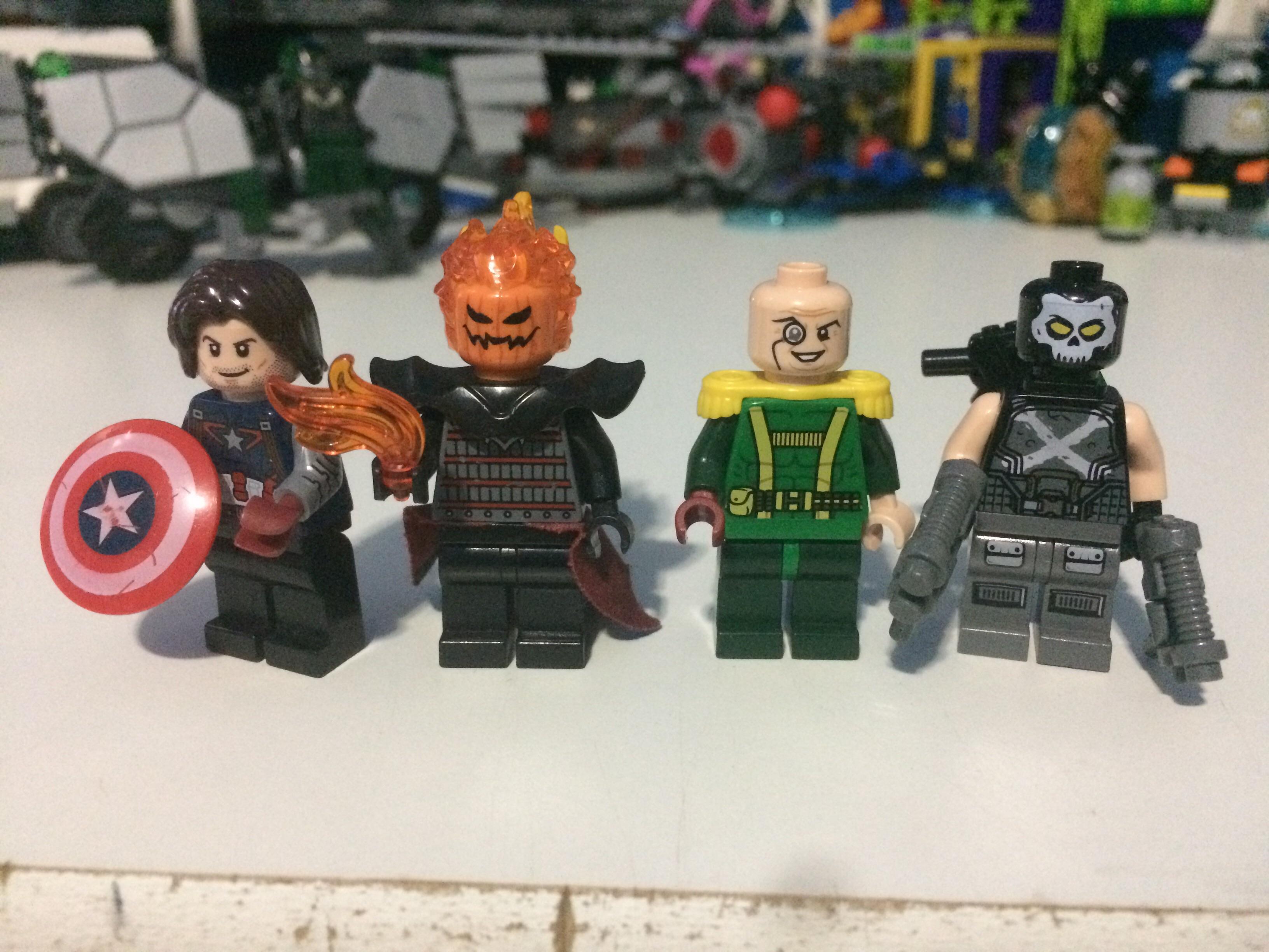 Custom Marvel charactersCaptain America (Bucky Barnes), Dormamu, Baron Von Strucker, Crossbones