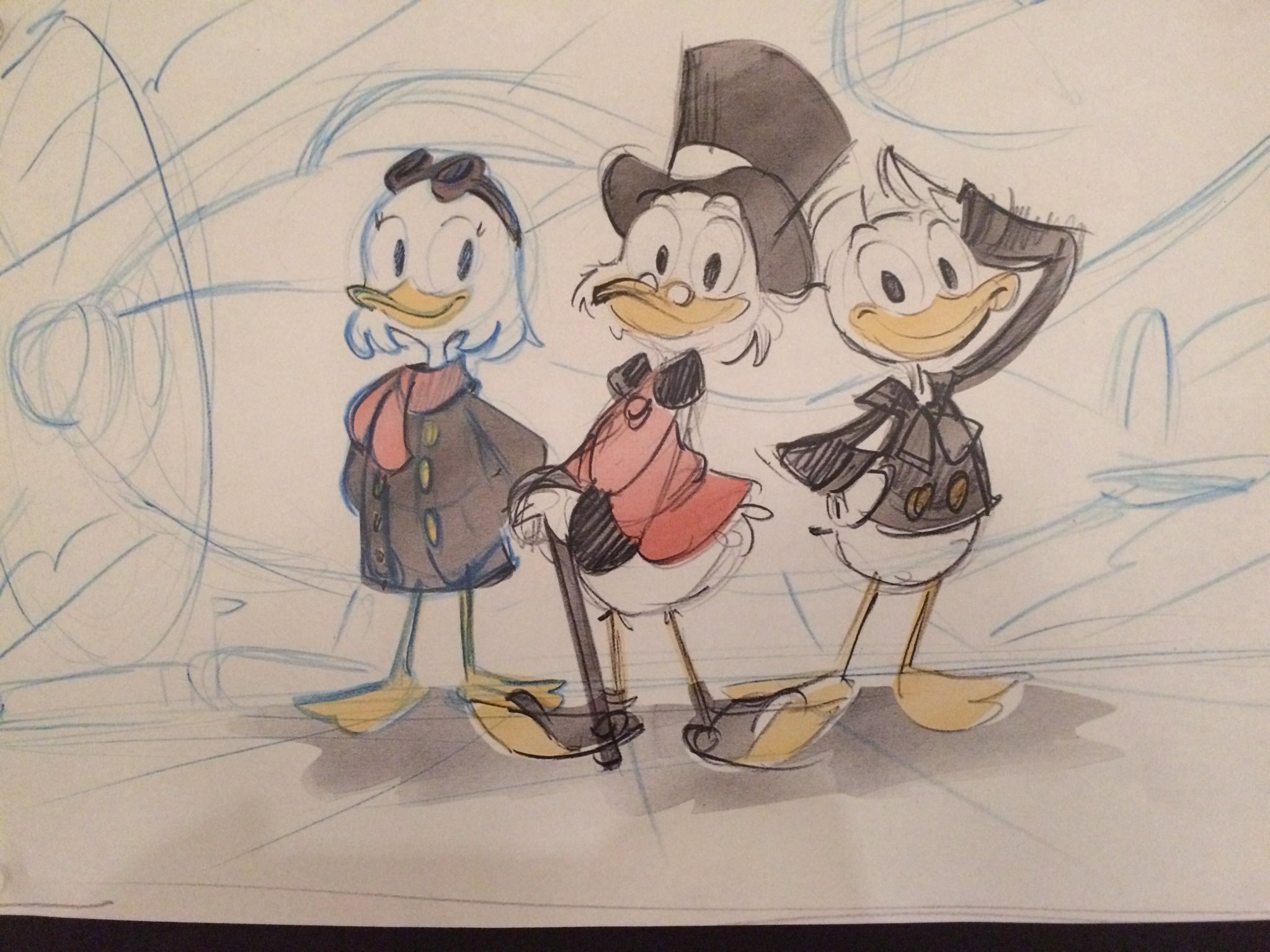 Ducktales concept art Huey Dewey & Louie safari, in The 420kid's.