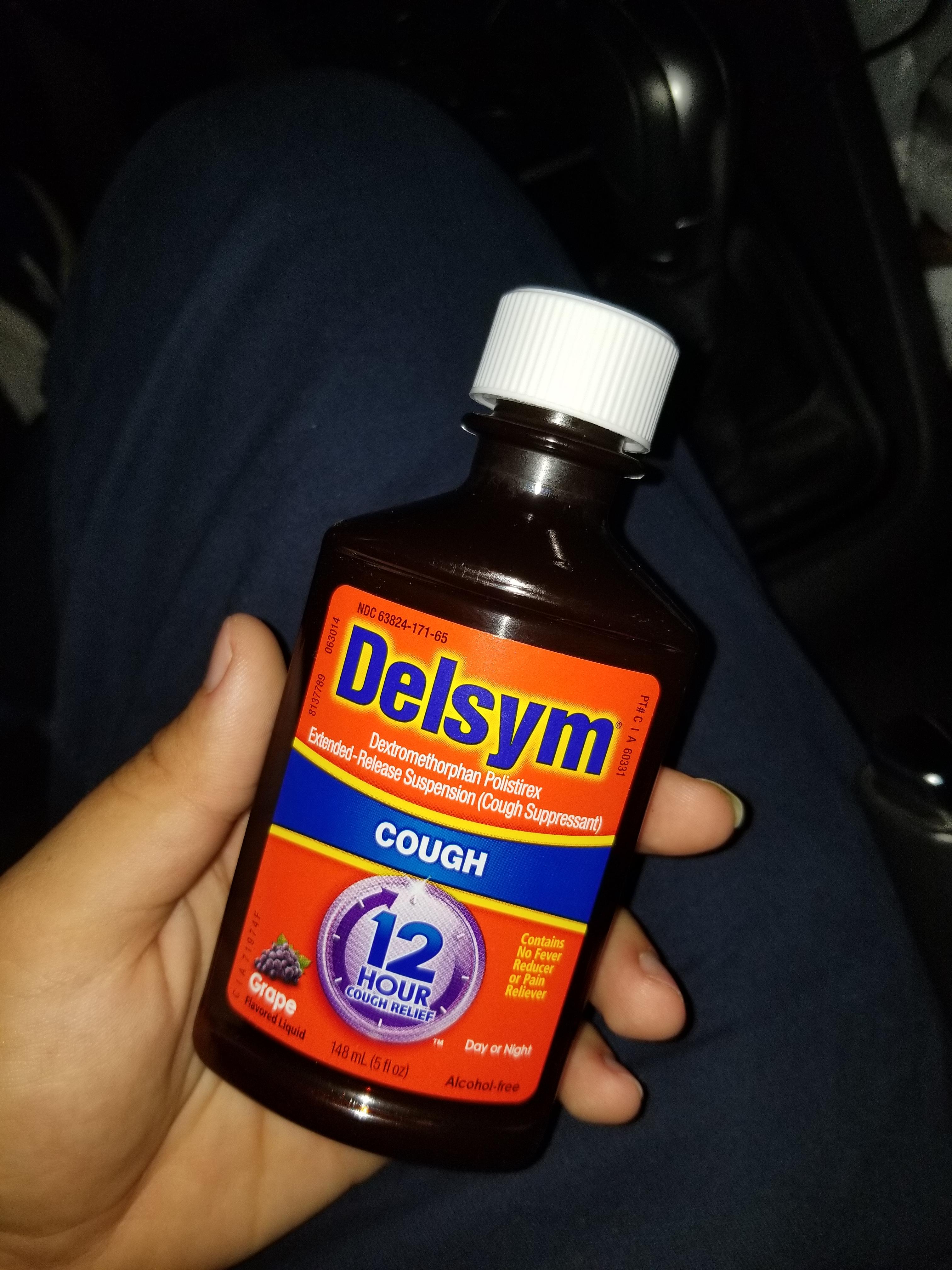 first time trying delsym ) r/dxm