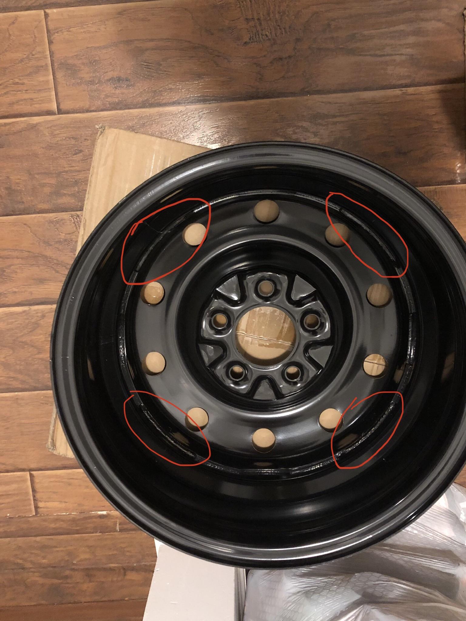 Are RTX wheels legit? Small amount of weld on new steelies r