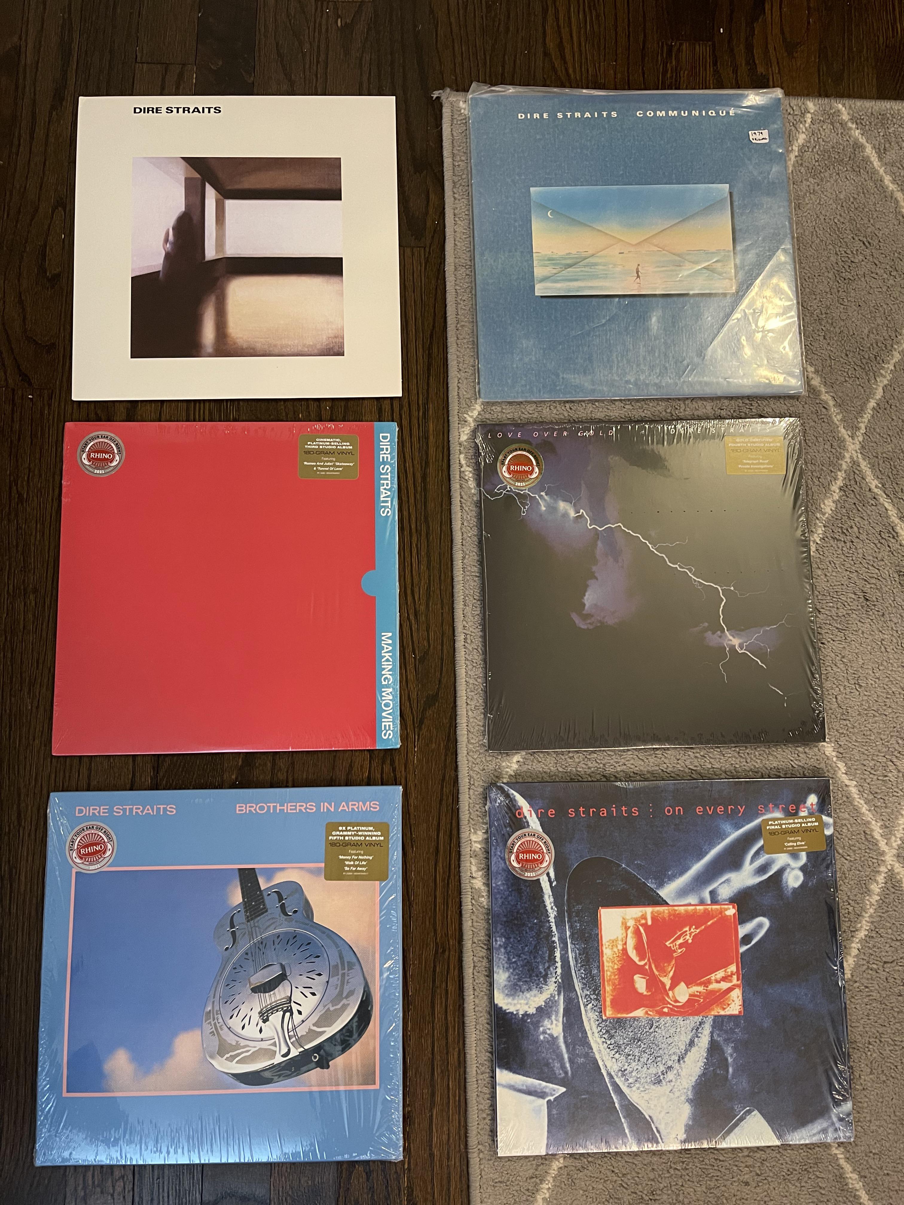 Completed the Dire Straits studio album collection today. All Rhino