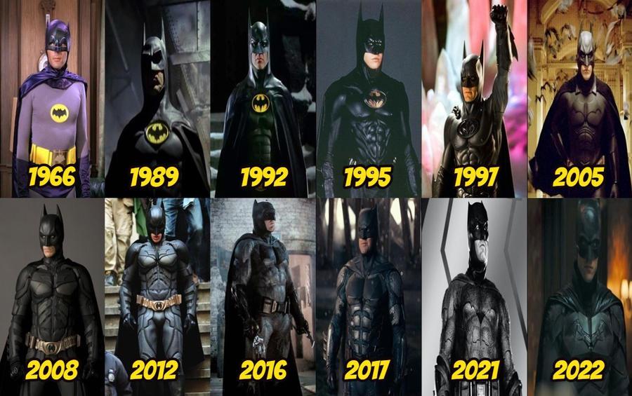 Evolution of Batman [19662022] r/TheBatmanFilm