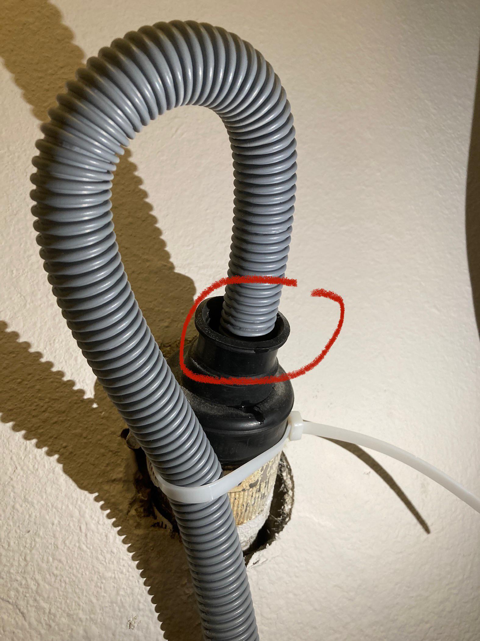 Leaking Washing Machine Tube not sure what to call this tube but