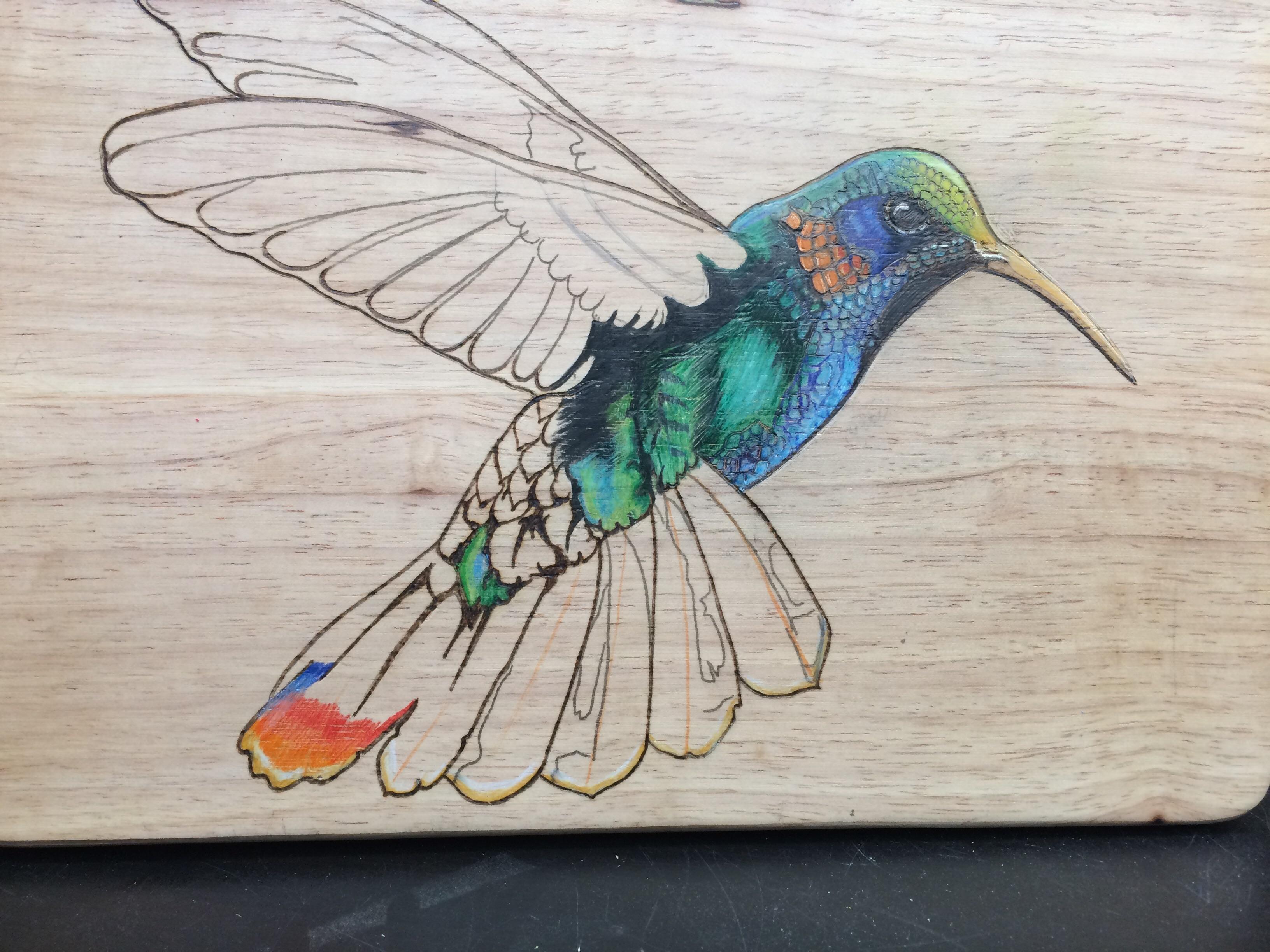 Working on my humming bird she’s taking shape very nicely now r