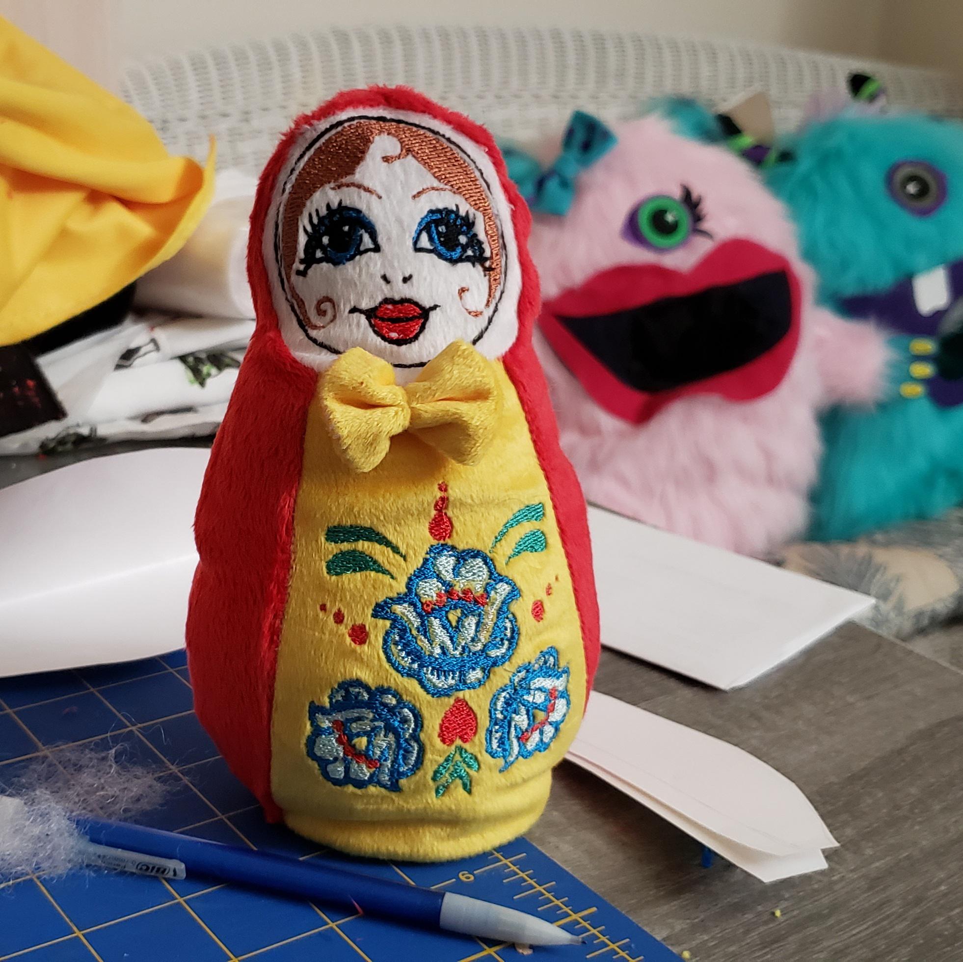Made my pup a Russian Doll dog toy! r/TheMaskedSinger