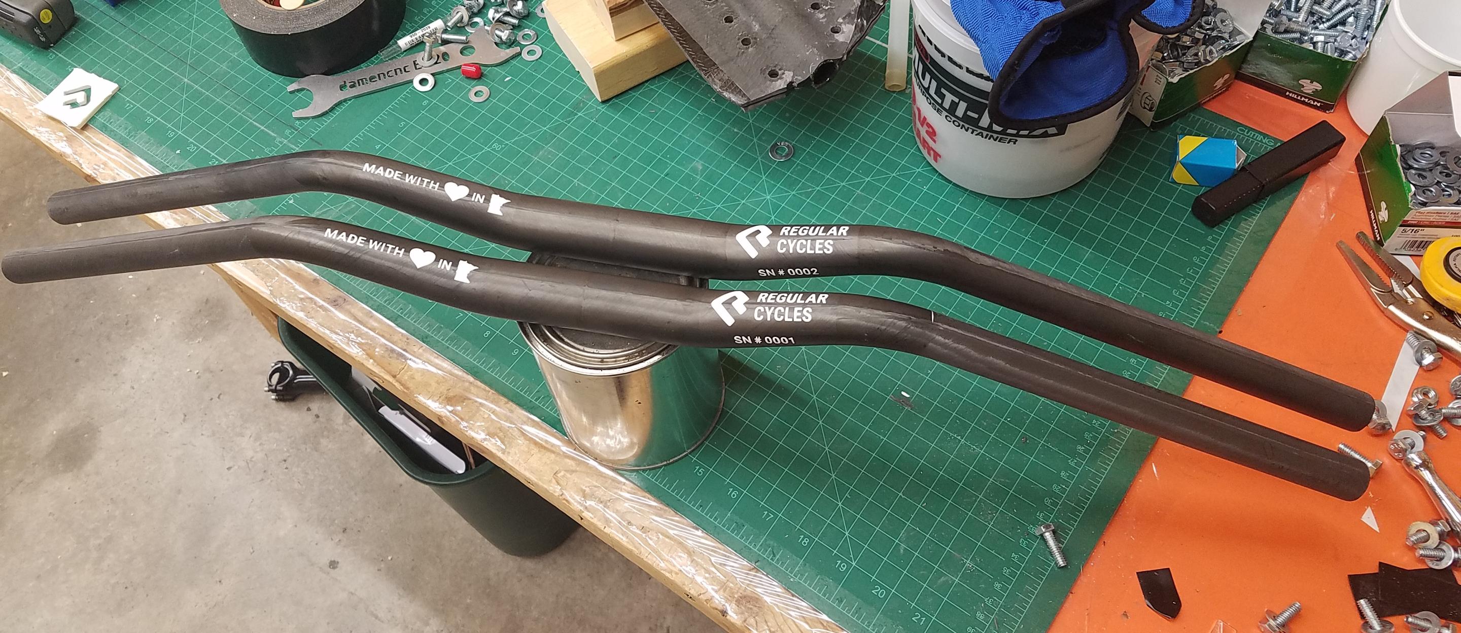 I make oneoff carbon fiber handlebars in my garage. They're finally