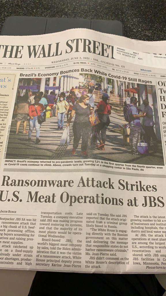 Capa do Wall Street Journal, se rende ao Bolsonaro. r/brasilivre