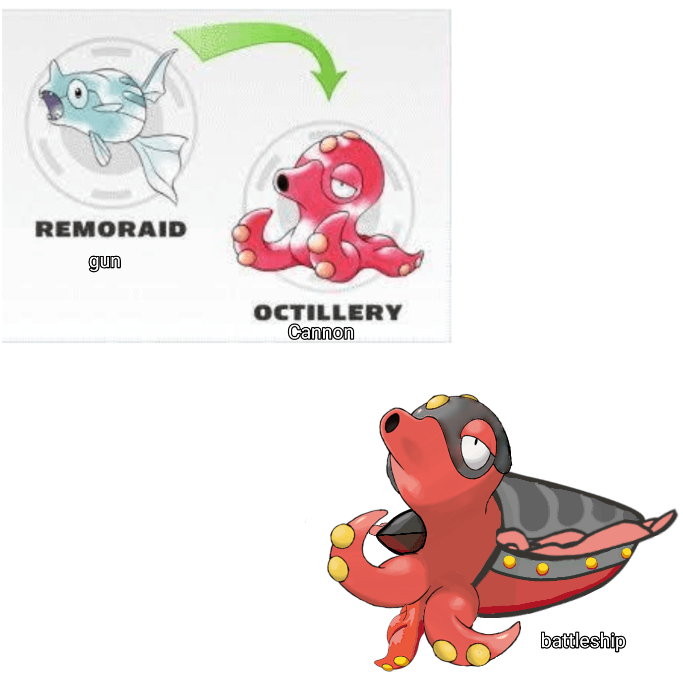 Pokemon Octillery Evolution