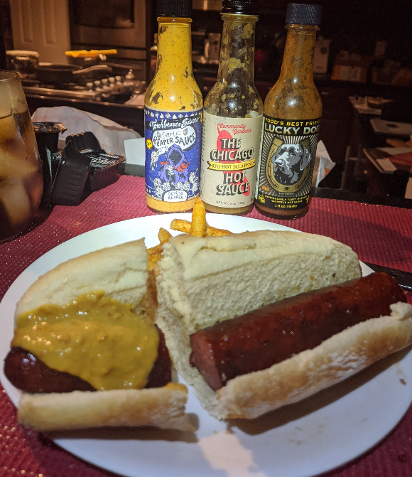 Three of my favorite sauces for hot dogs r/hotsauce