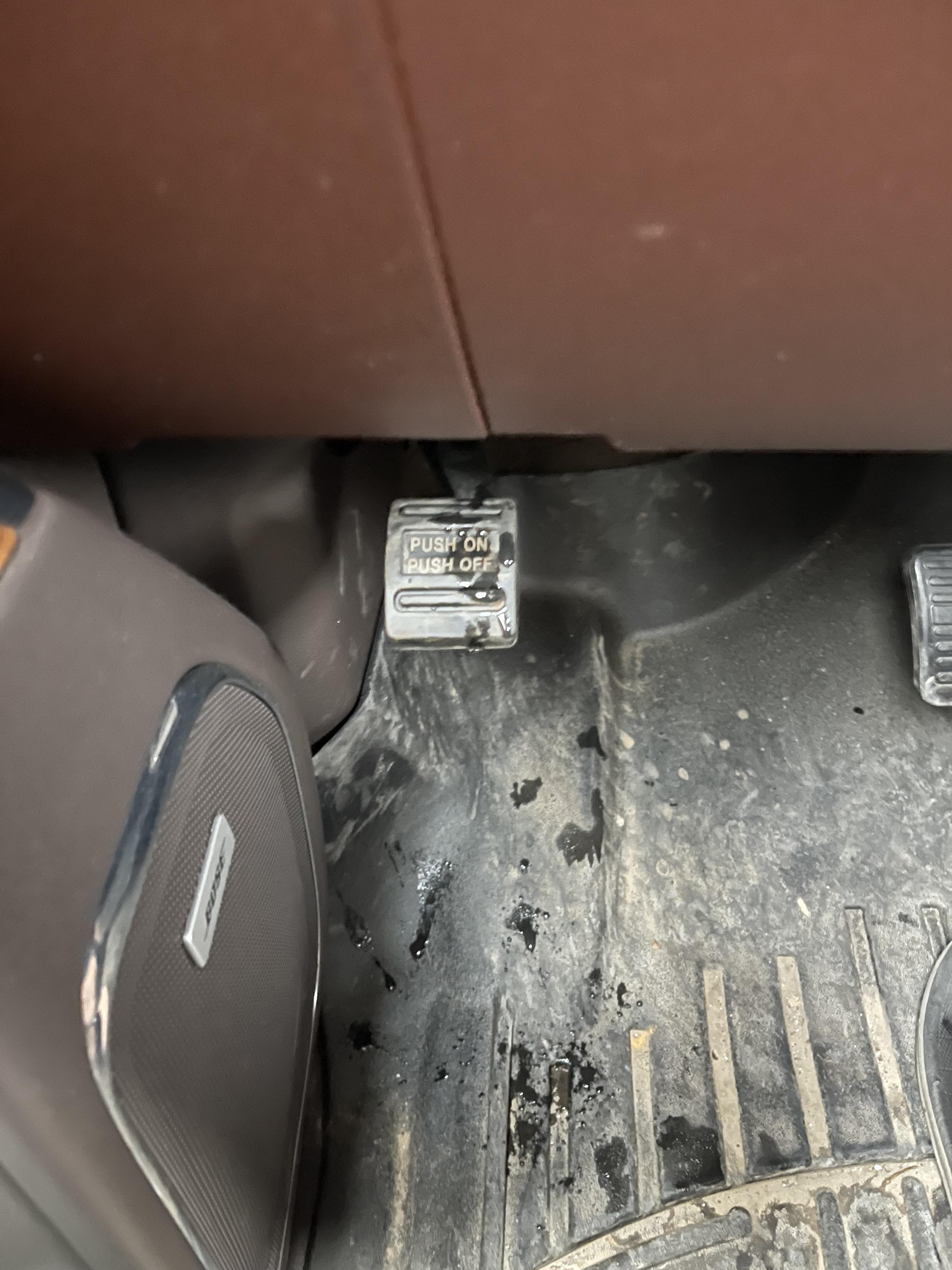 Anyone else have water dripping from their parking brake pedal? Any