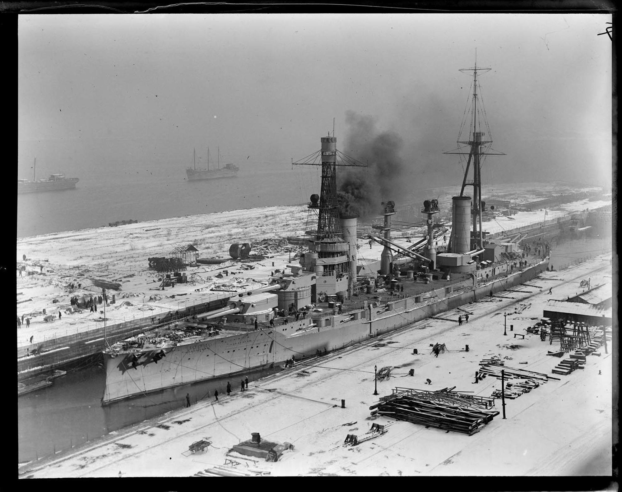 The Rivadavia; the first of Argentina's US built dreadnoughts made to