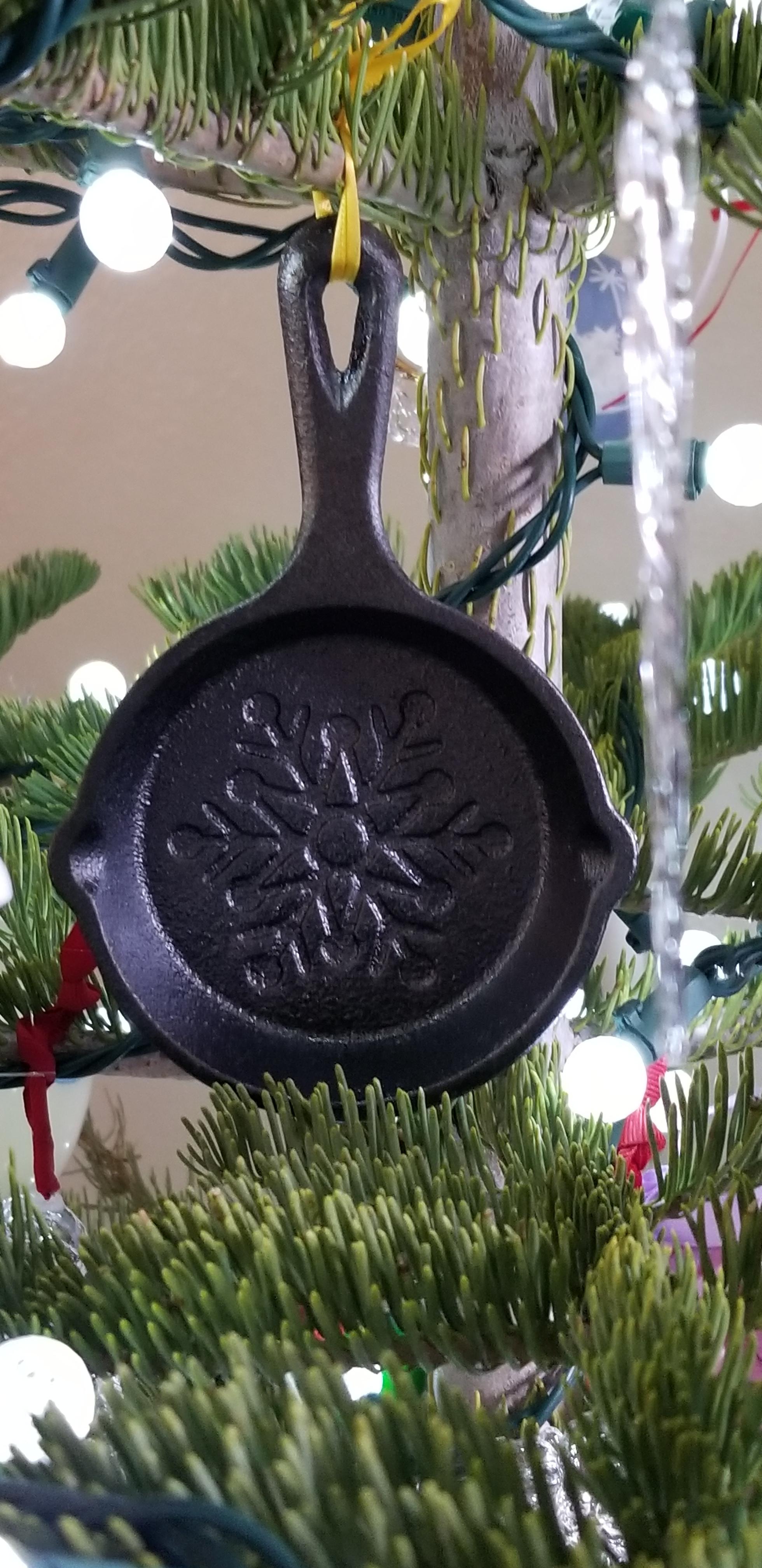 Lodge cast iron on the Christmas tree r/castiron