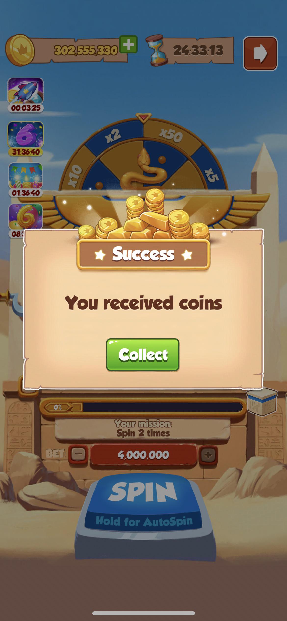 Hi I got this randomly,what’s happening,it gives me coin,spin and pet