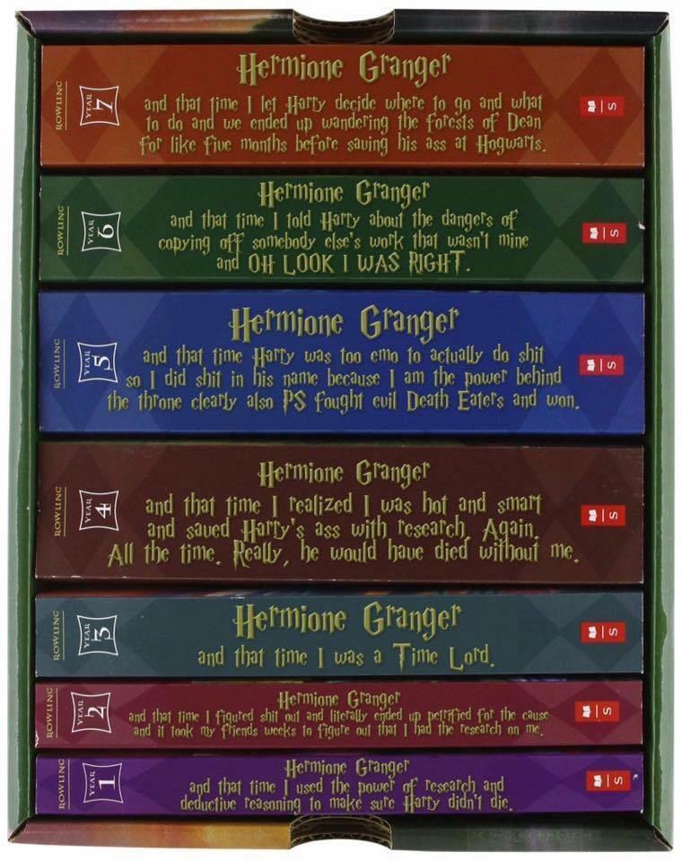 The 7 books of Hermione Granger. r/Potterless