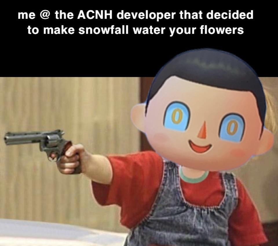 anyone else sick of digging up the extra flowers??? just me? [oc] r/acnh