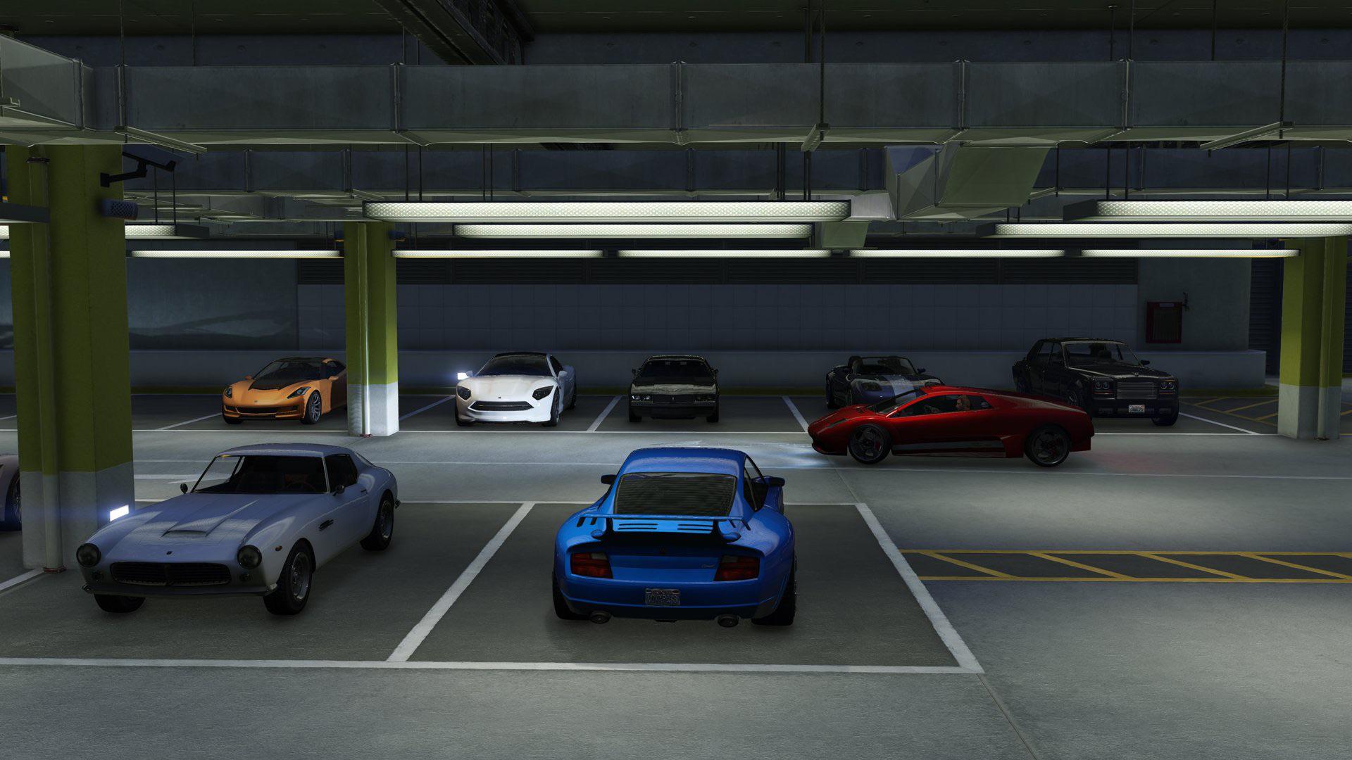 Casino DLC Parking Lot. This is a SHARED car lot.