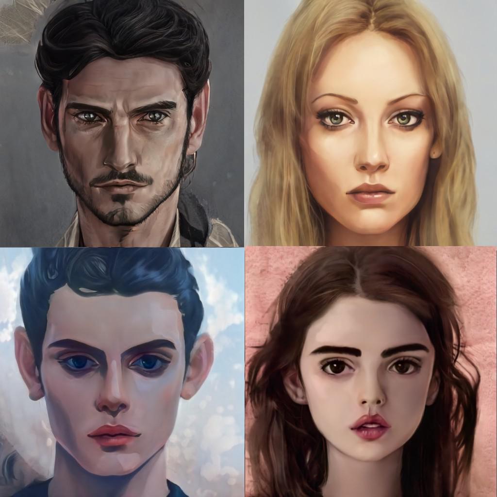 My Depictions of House Atreides from Dune (Leto I, Jessica, Paul and