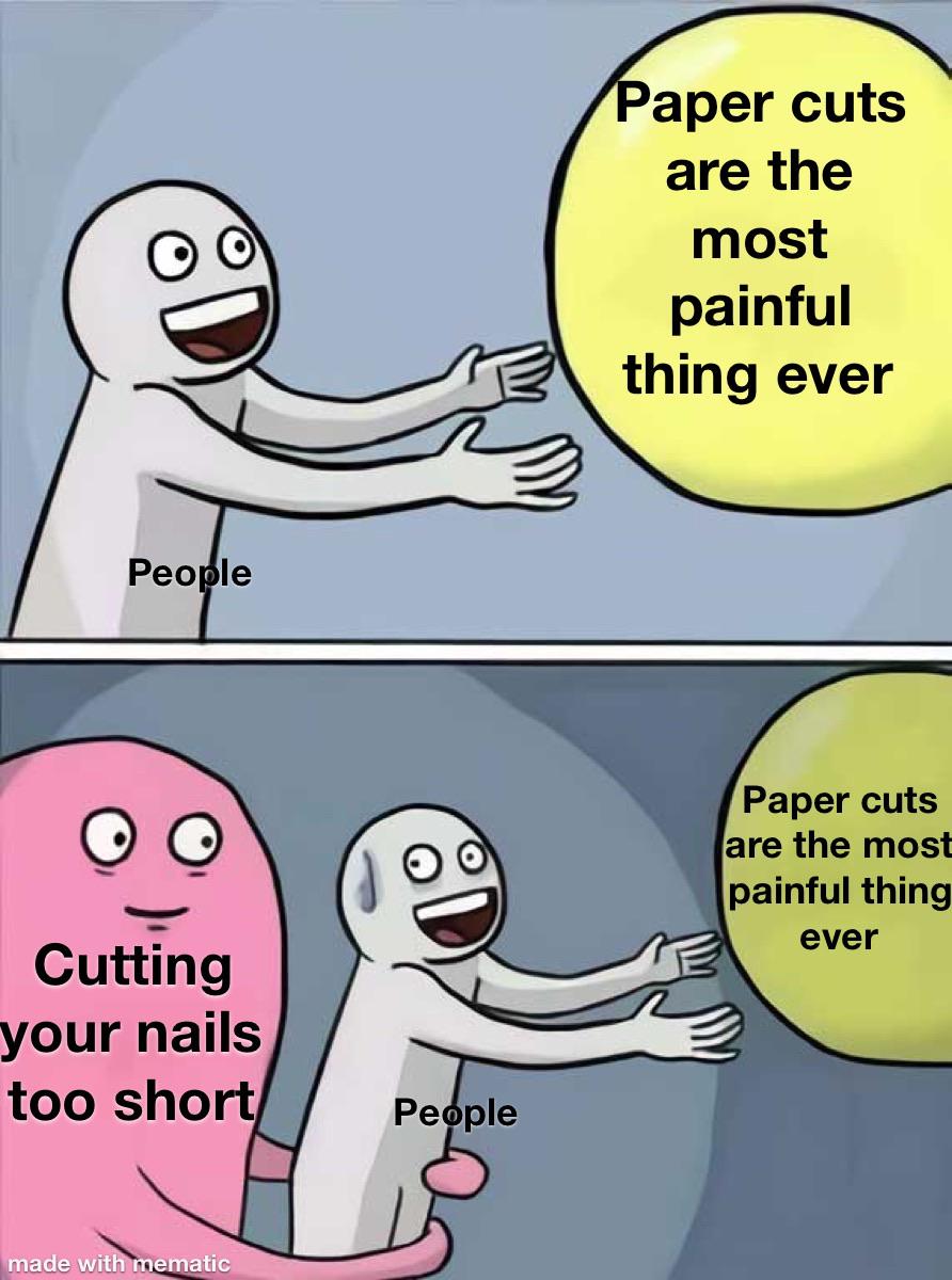Paper cuts hurt memes