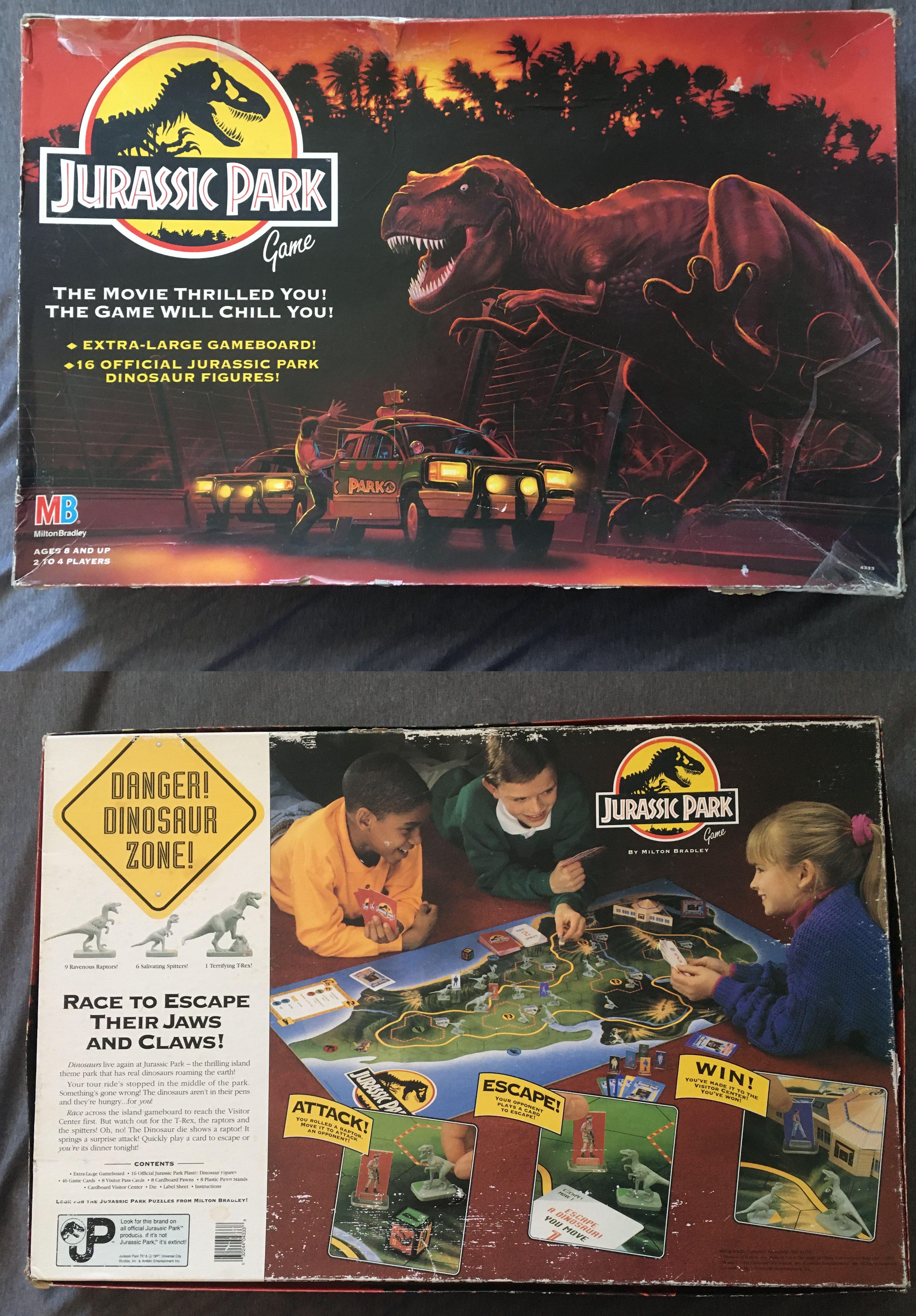 1993 Milton Bradley Jurassic Park Board Game JurassicPark