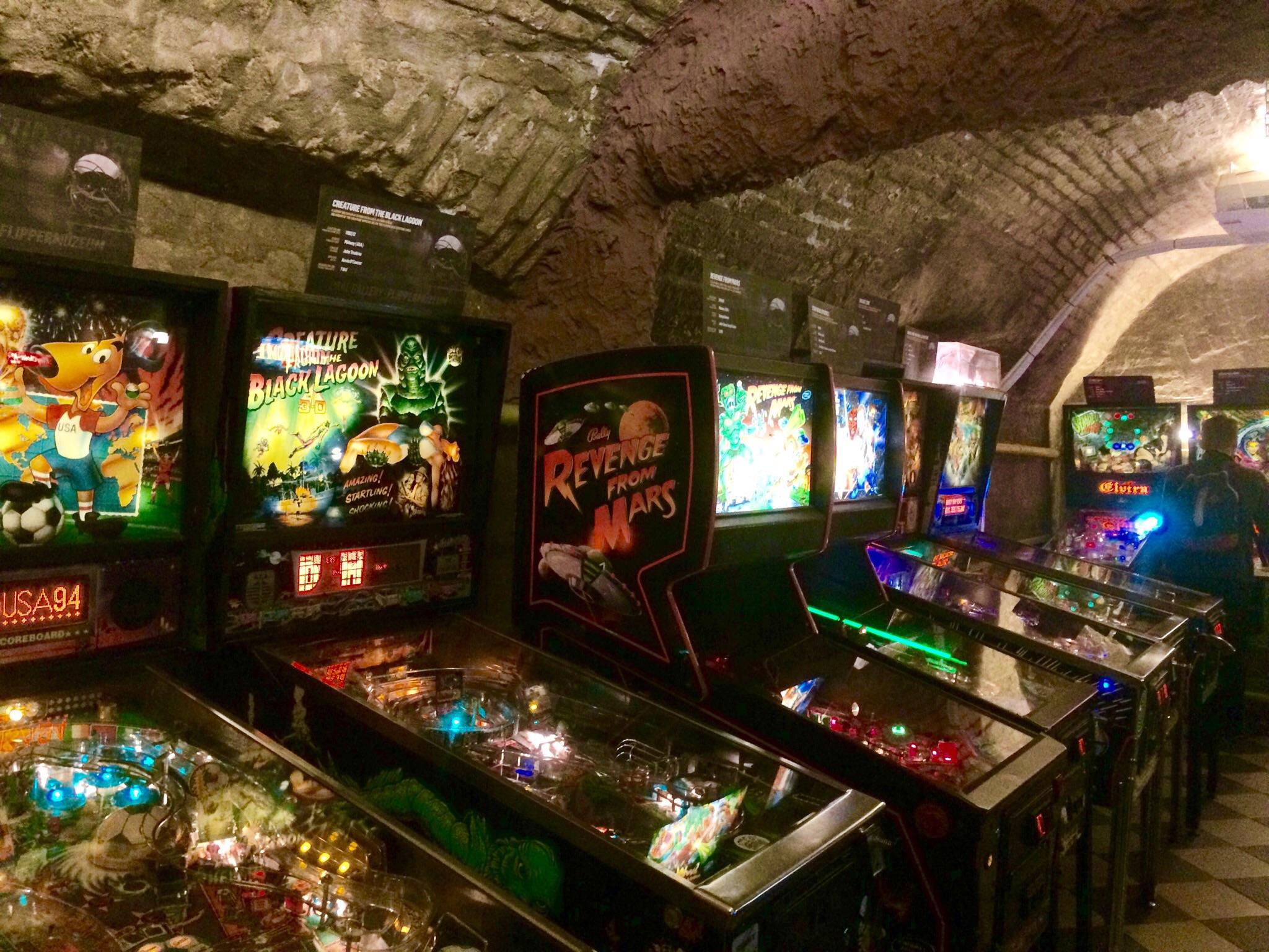 Whilst on holiday I went to an underground pinball place in Budapest