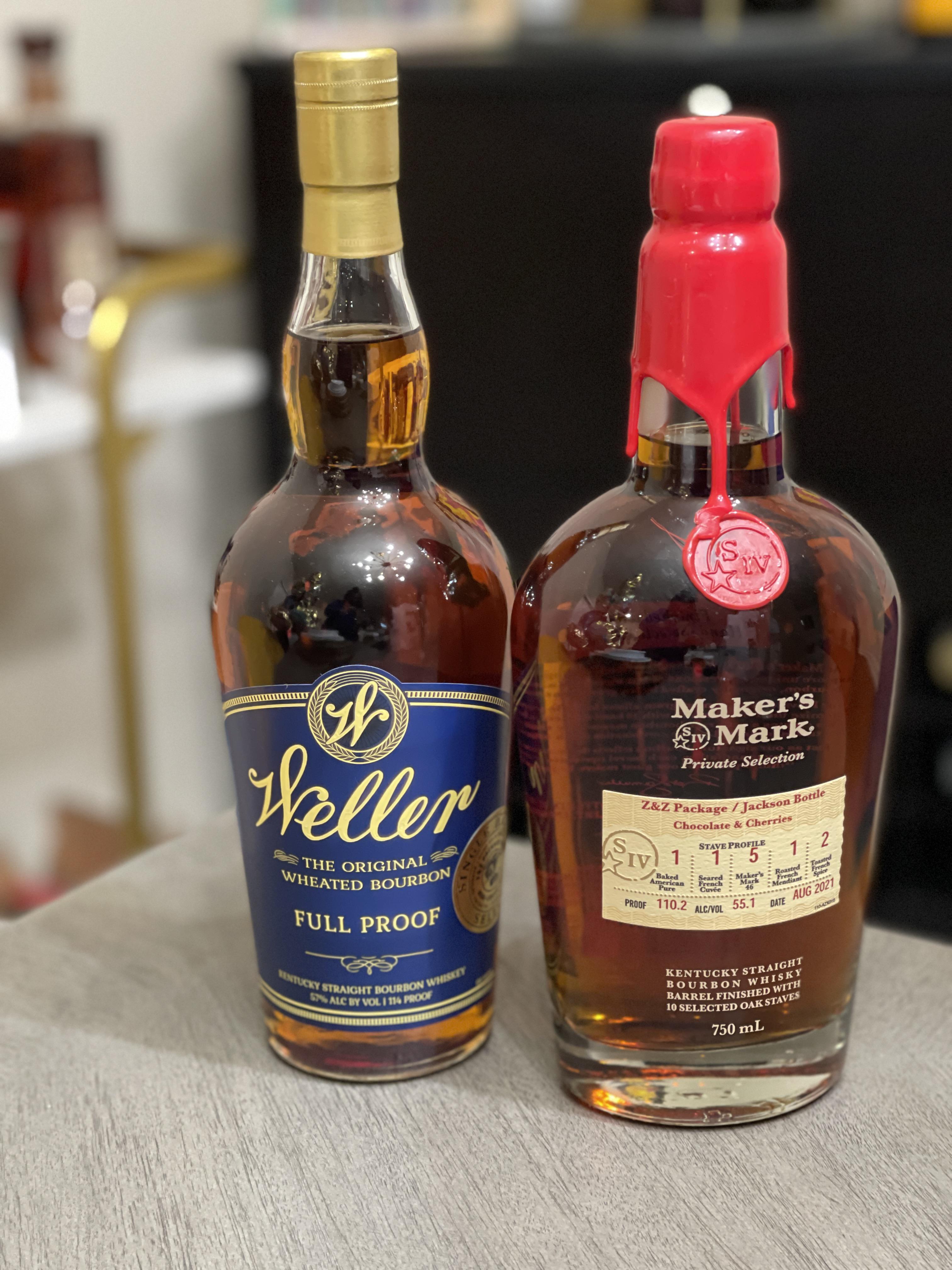 New KungFu for 2022. Weller Full Proof and Maker’s Mark private Select ( Z&Z Package/ Jackson